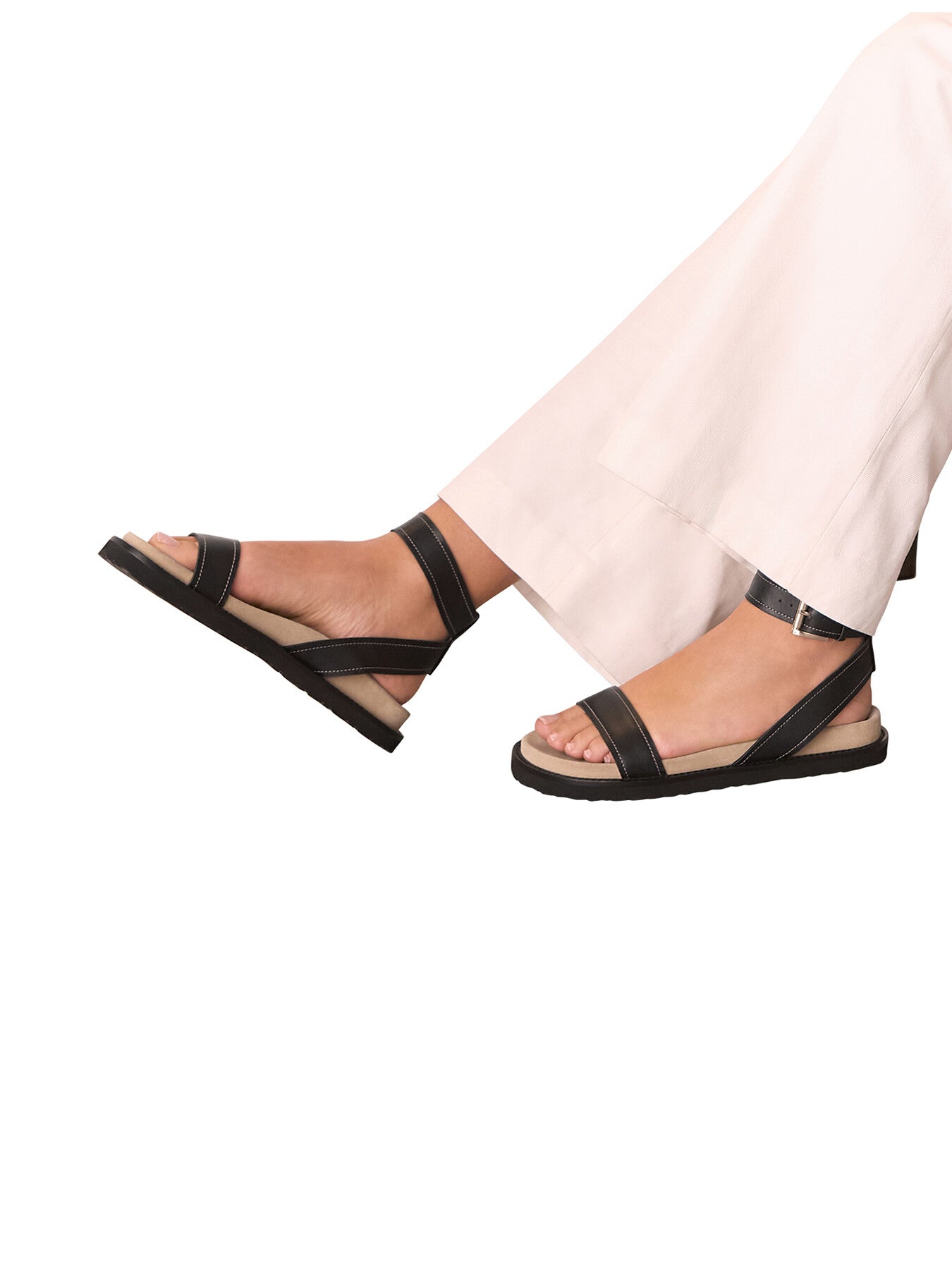 Ottie Contrast Stitch Sandal