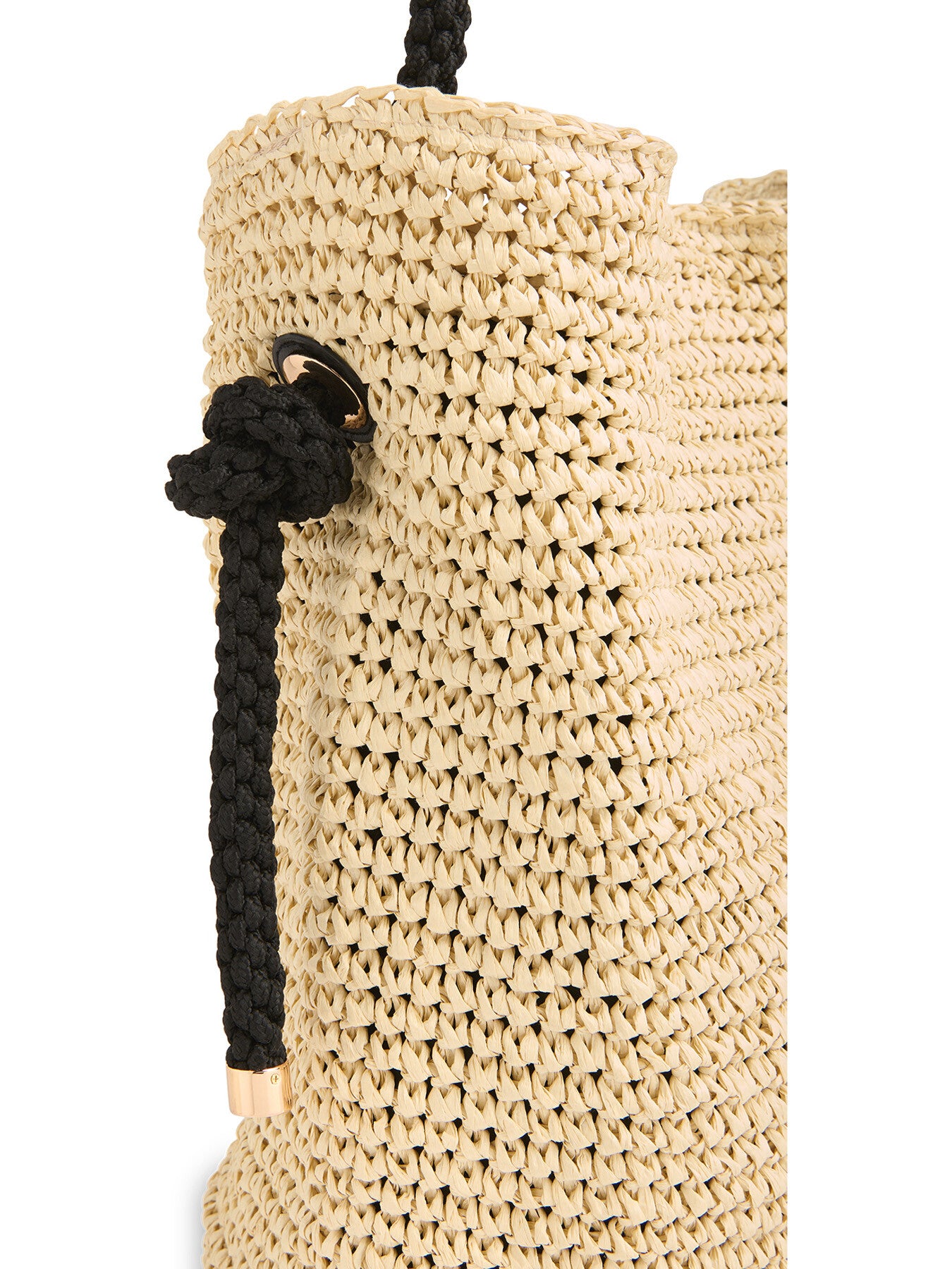 Attie Rope Handle Straw Tote