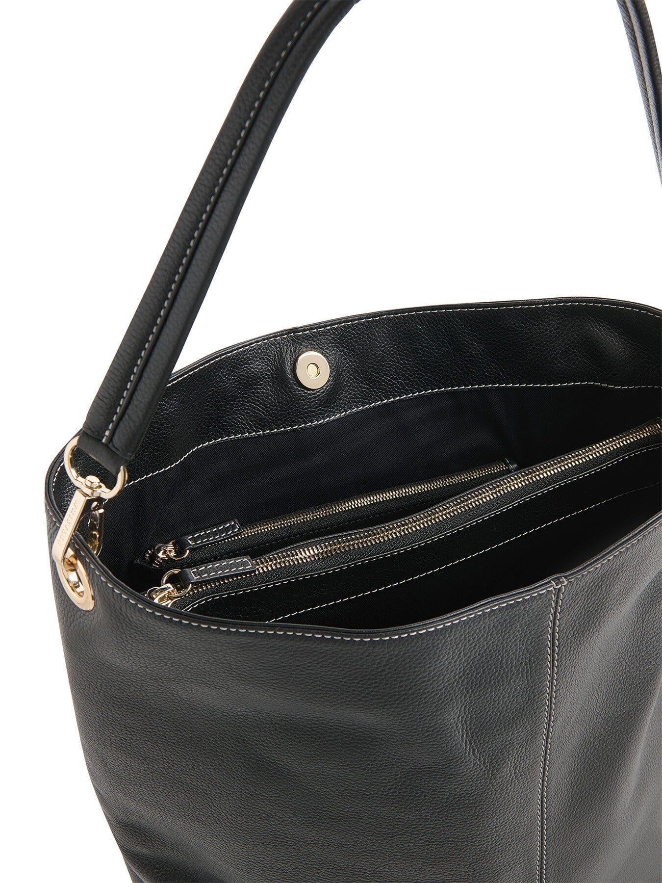 Kamil Contrast Stitch Tote Bag