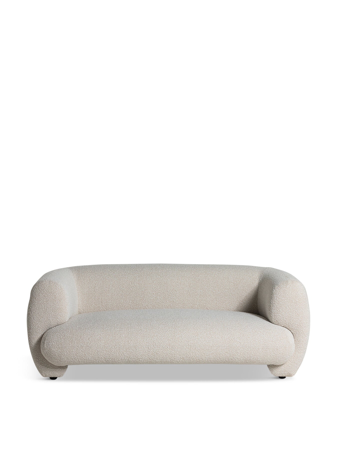 Neutral Edmonia Cream Boucle 2 Seater Loveseat