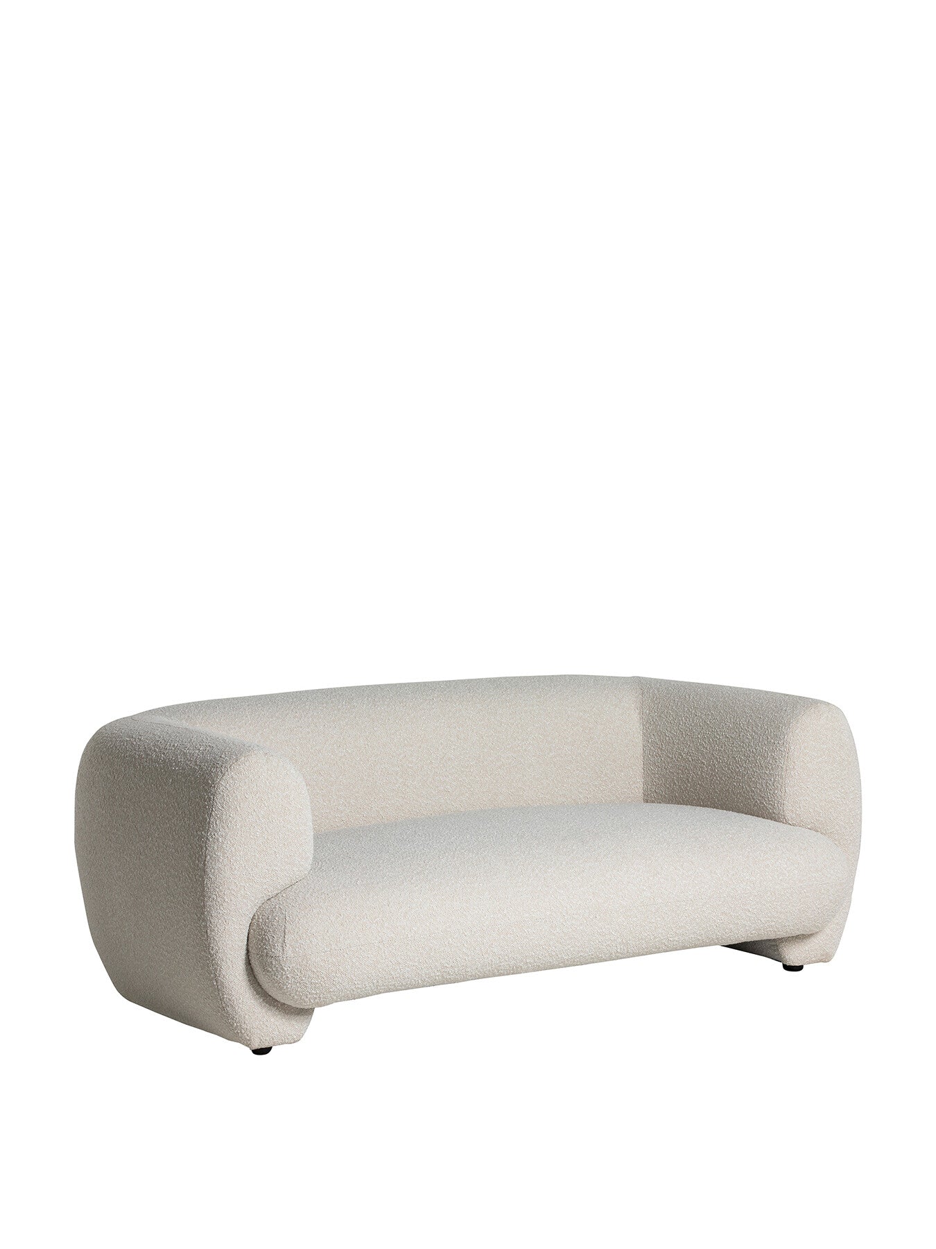 Neutral Edmonia Cream Boucle 2 Seater Loveseat