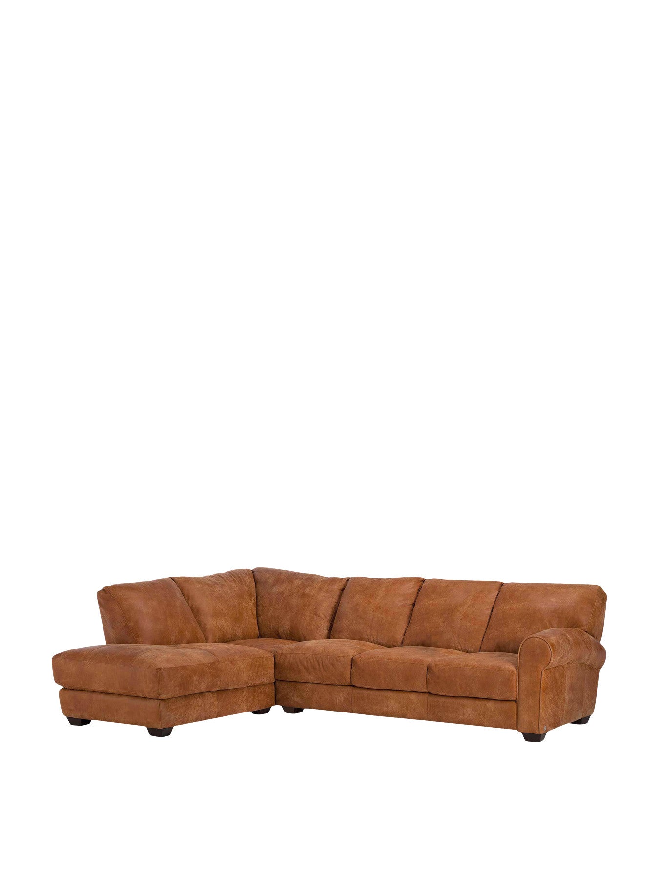 New Houston Large Left Hand Facing Leather Chaise