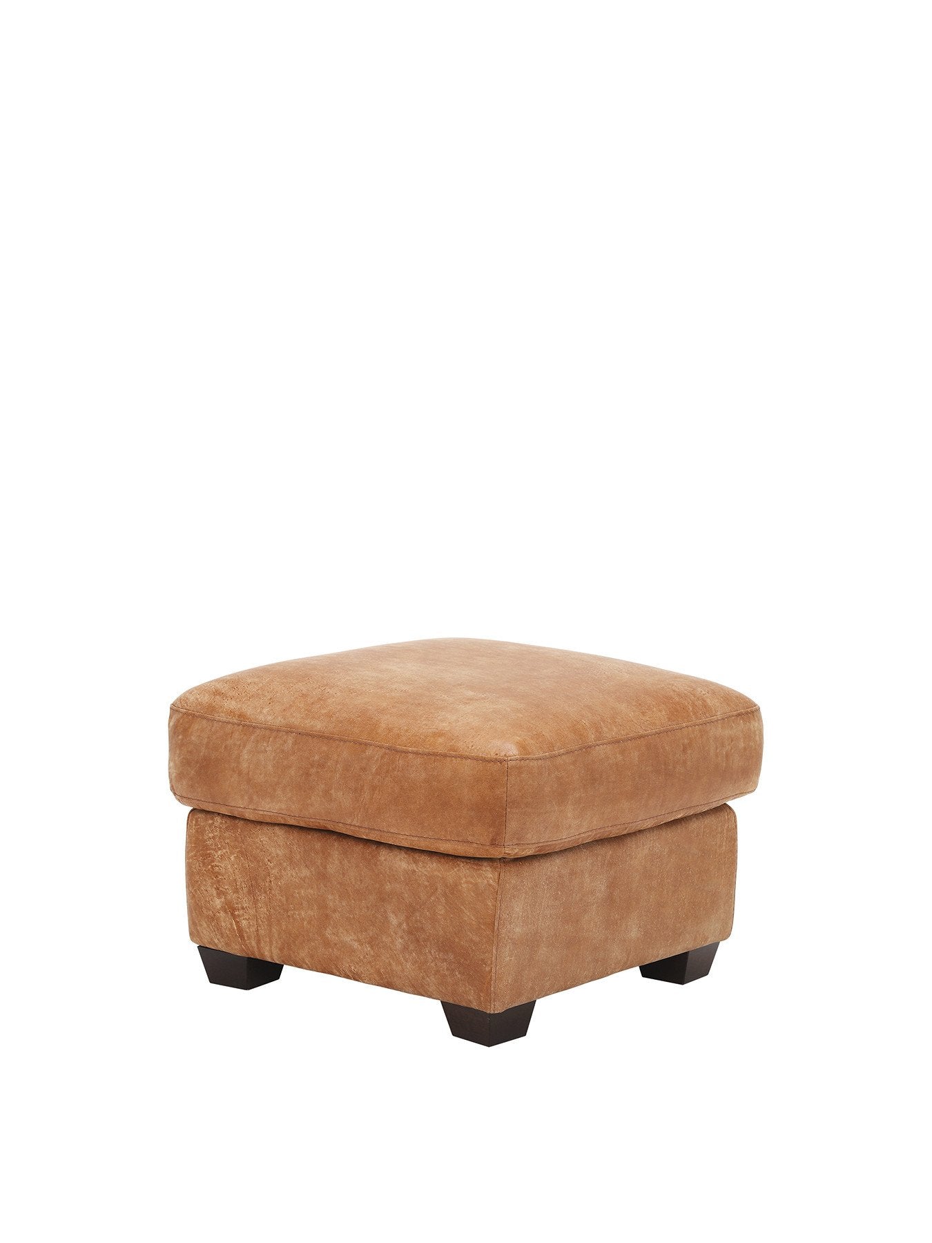 New Houston Leather Footstool