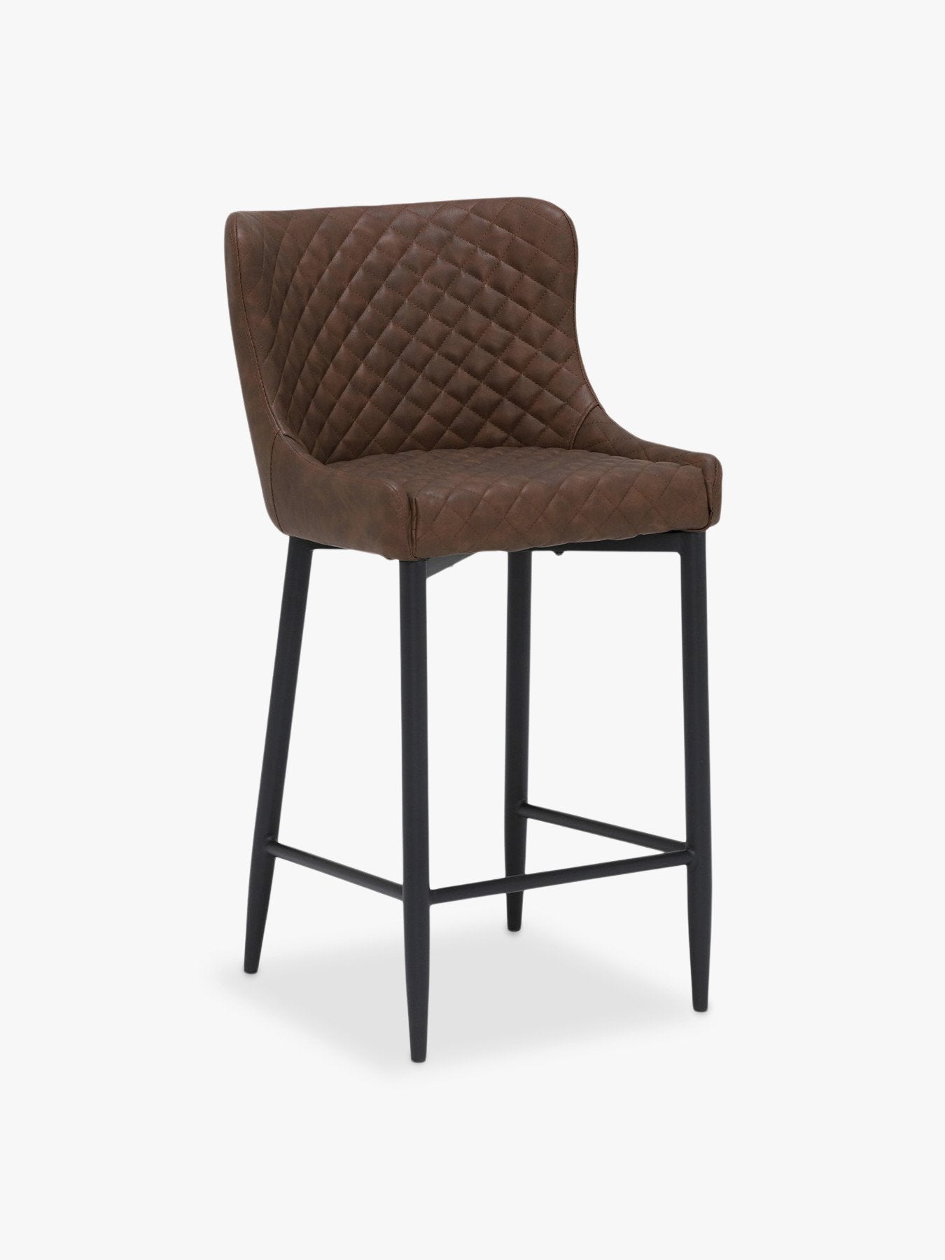 Brown Rivington Upholstered Counter Stool