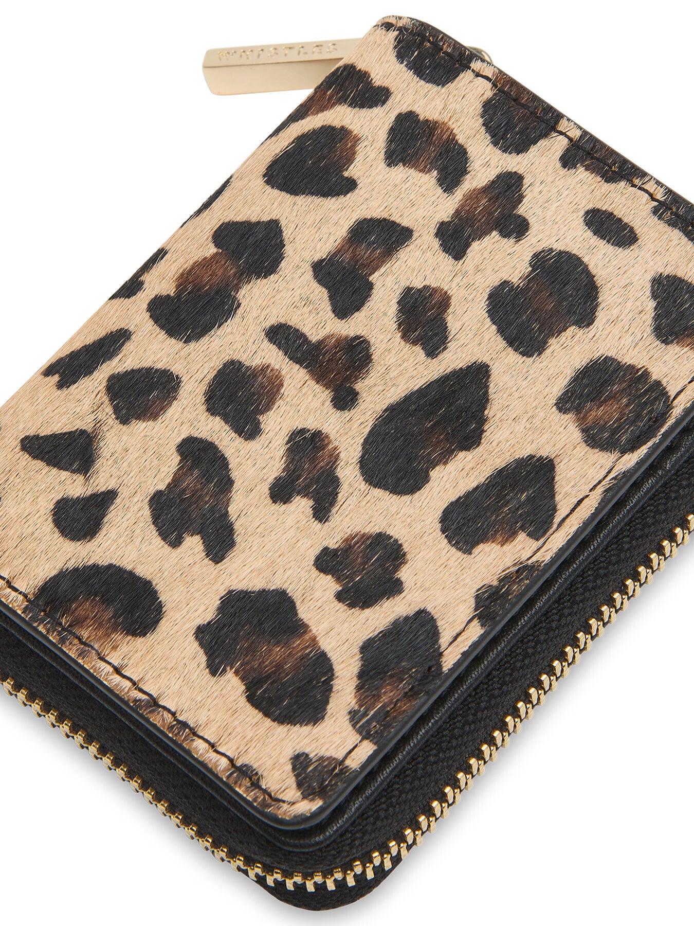 Leopard Koa Compact Purse
