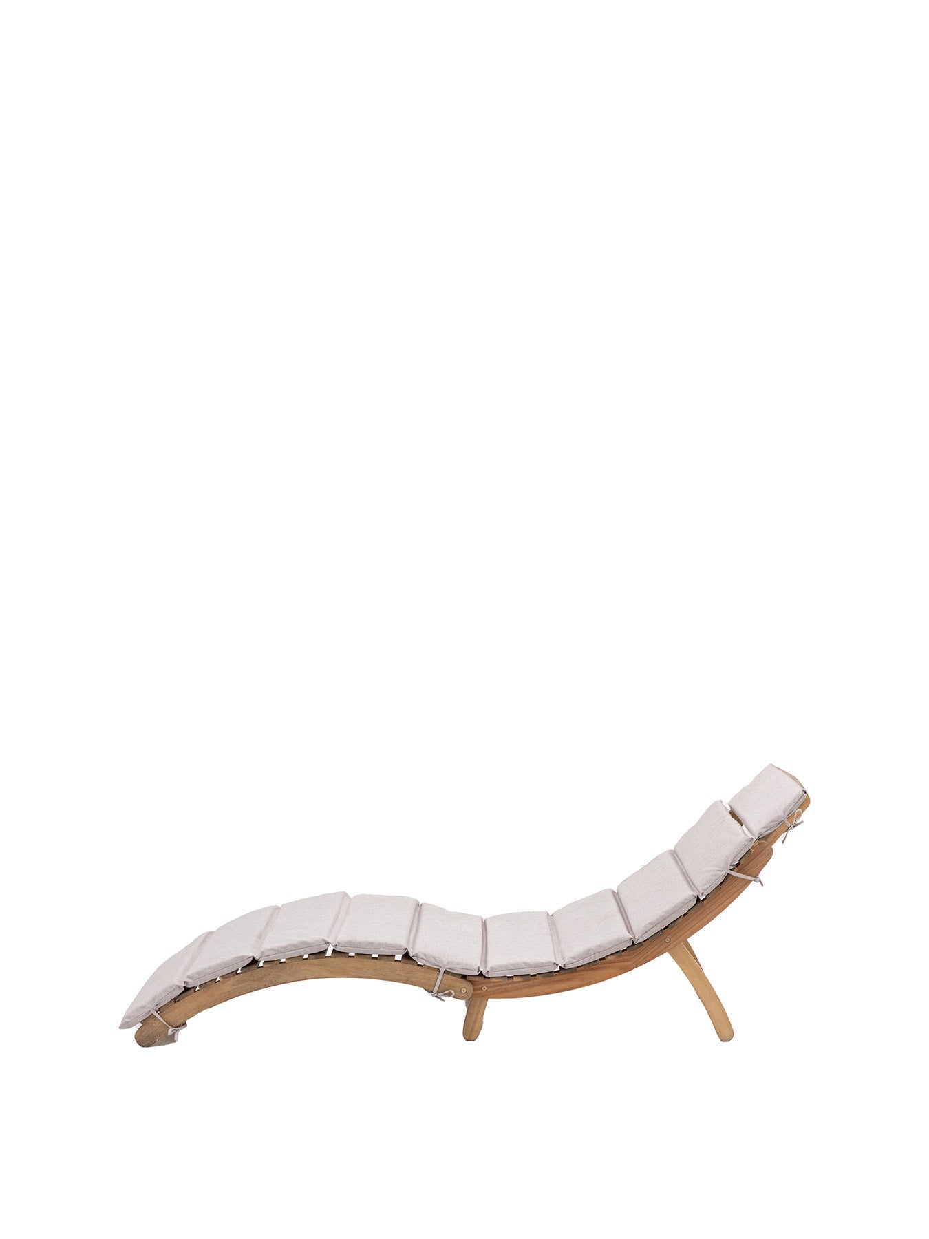 Ammos Foldaway Acacia Sunlounger
