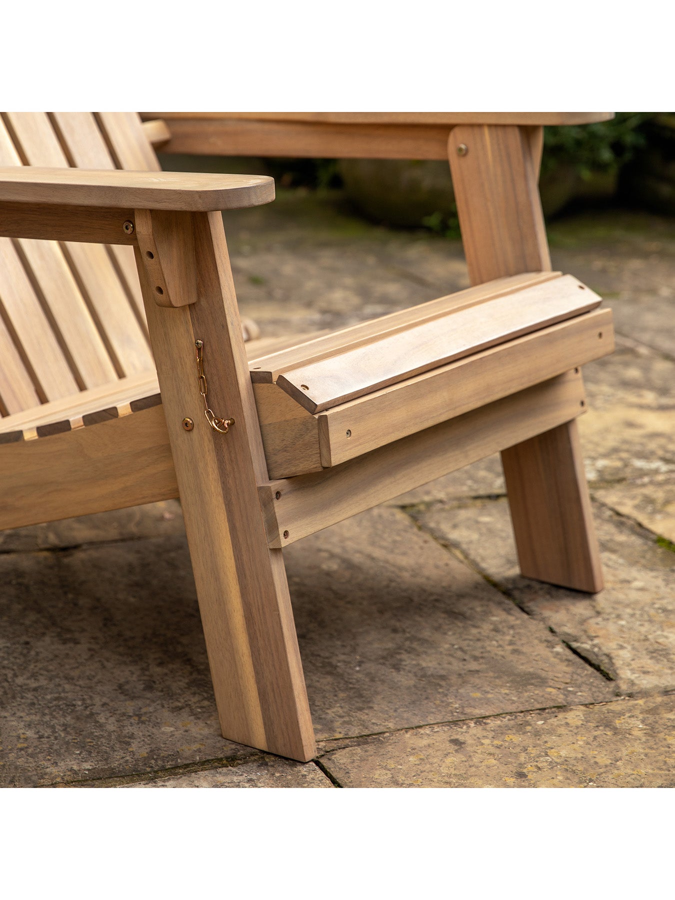 Aspri Acacia Lounge Chair with Footstool