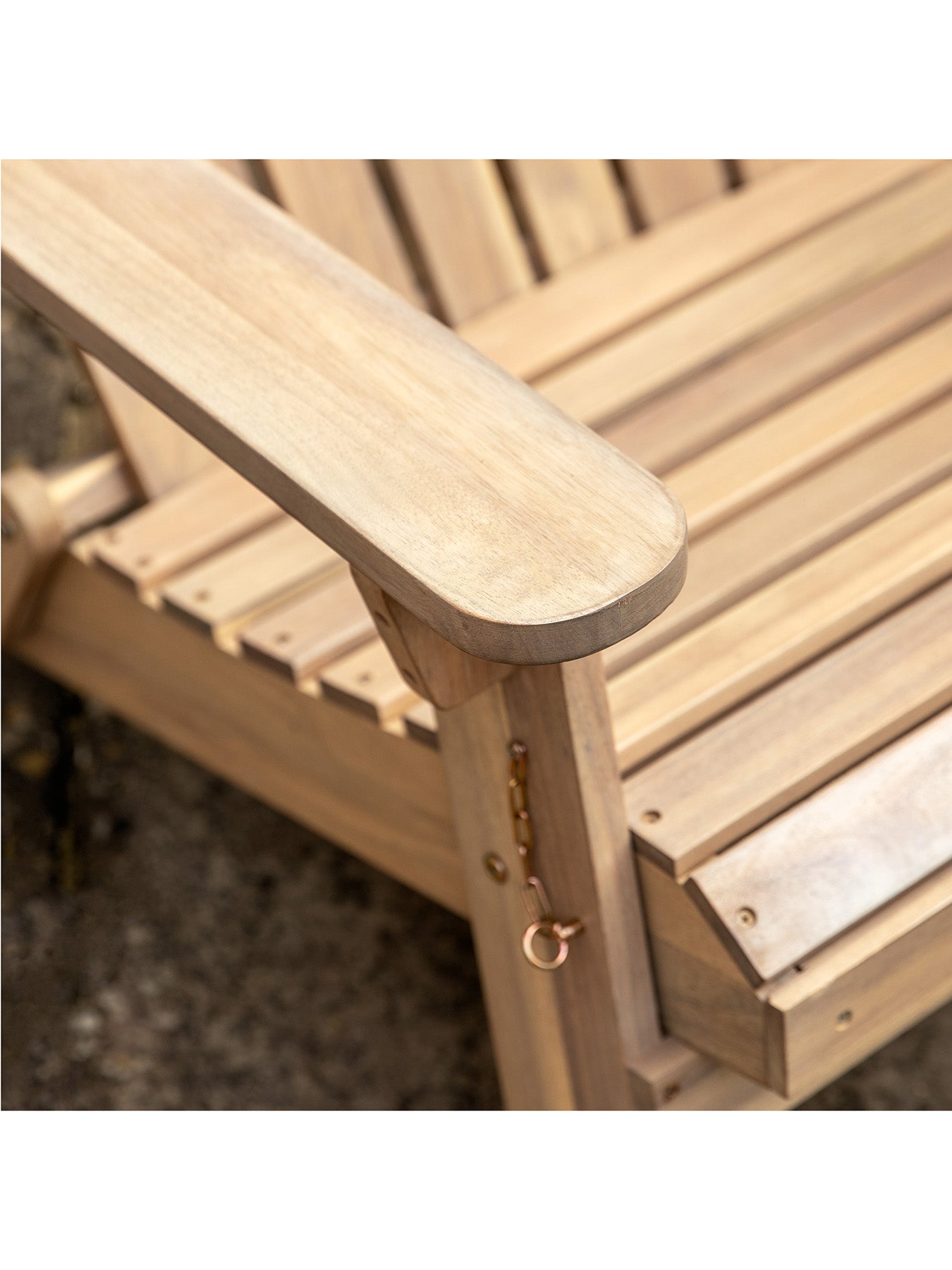 Aspri Acacia Lounge Chair with Footstool