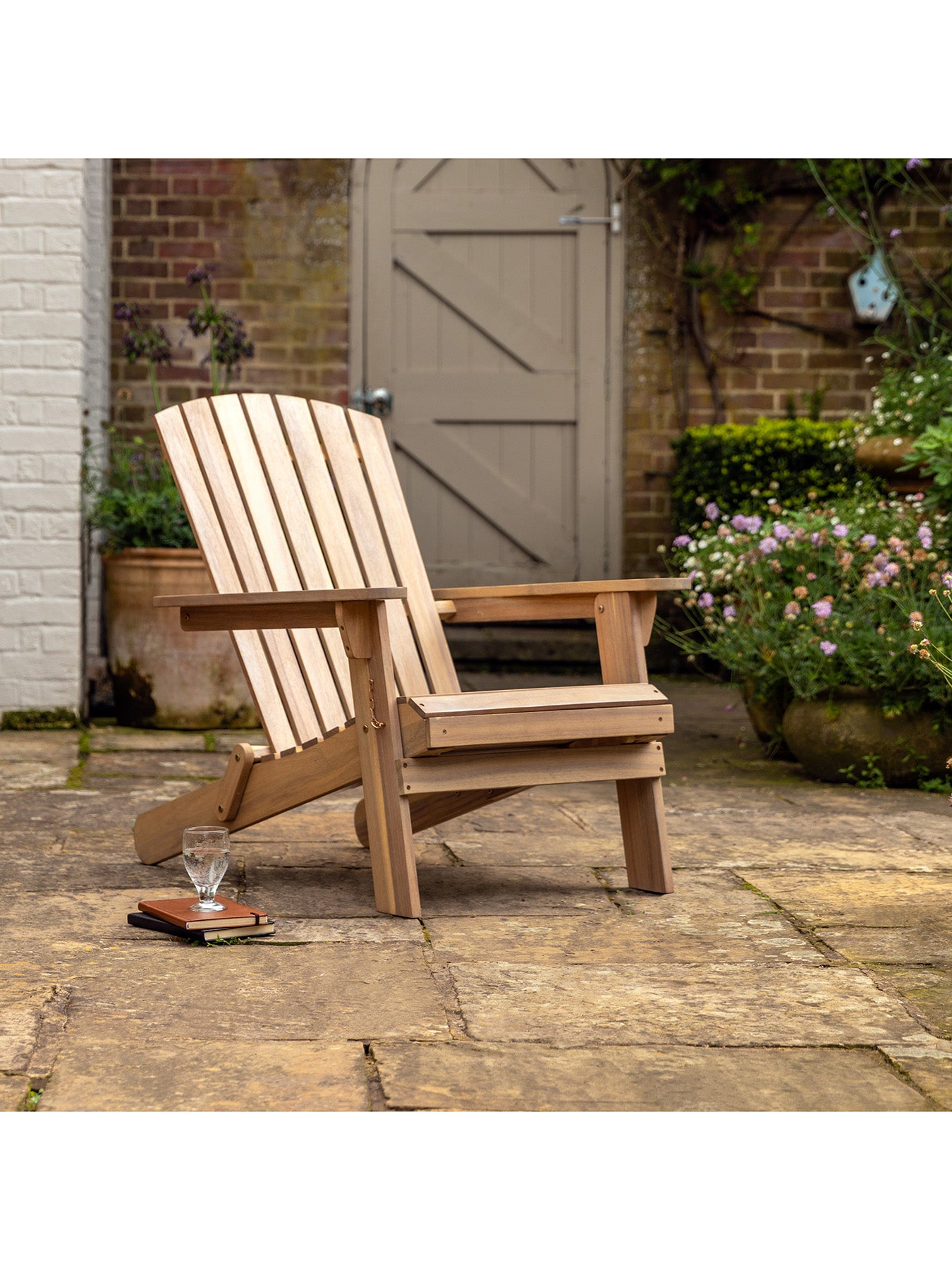 Aspri Acacia Lounge Chair with Footstool