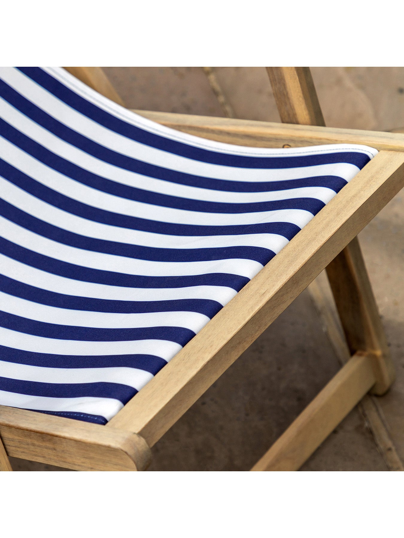 Creta Deck Chair Navy Stripe