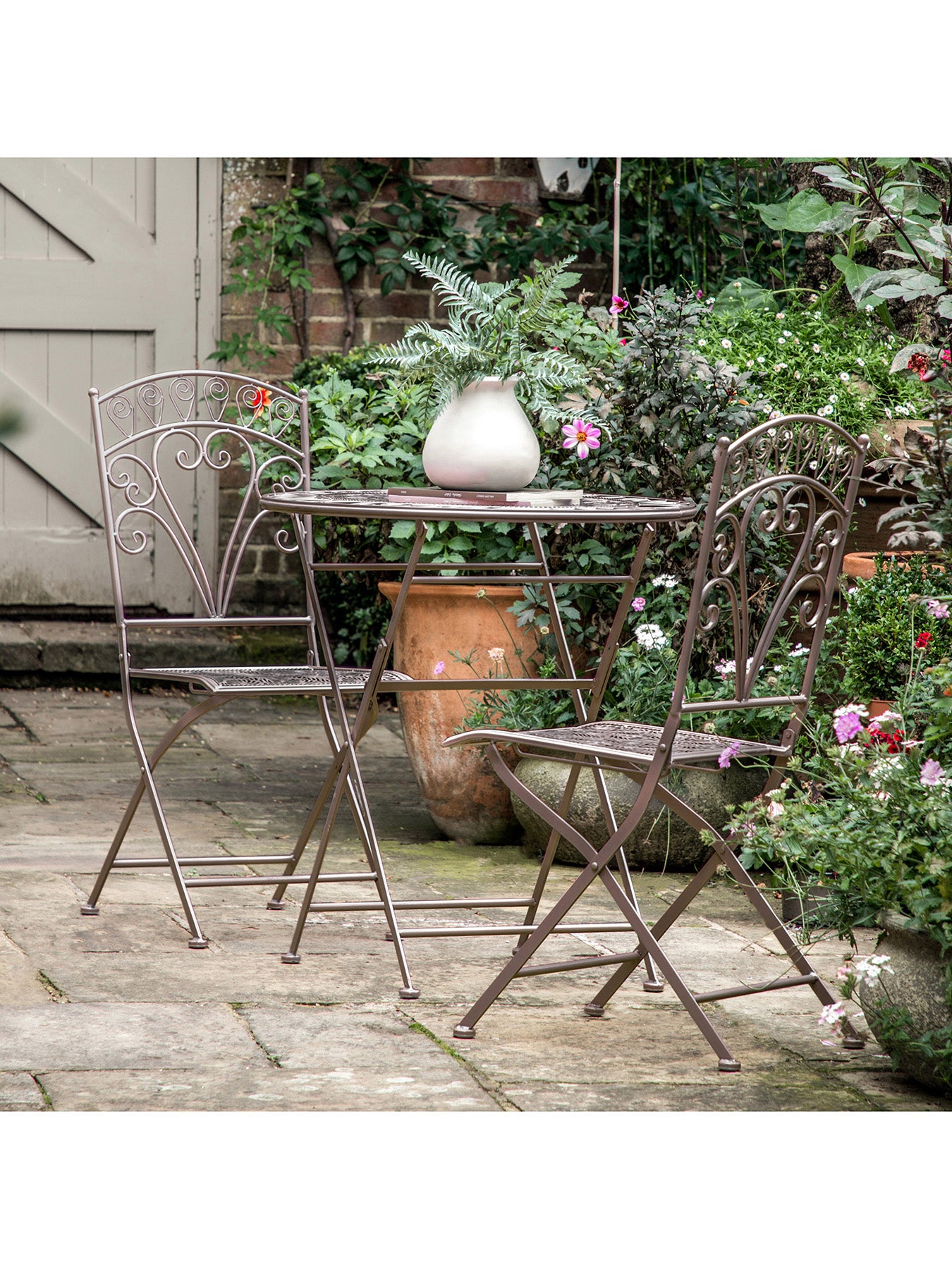 Brindisi 2 Seater Bistro Set Noir