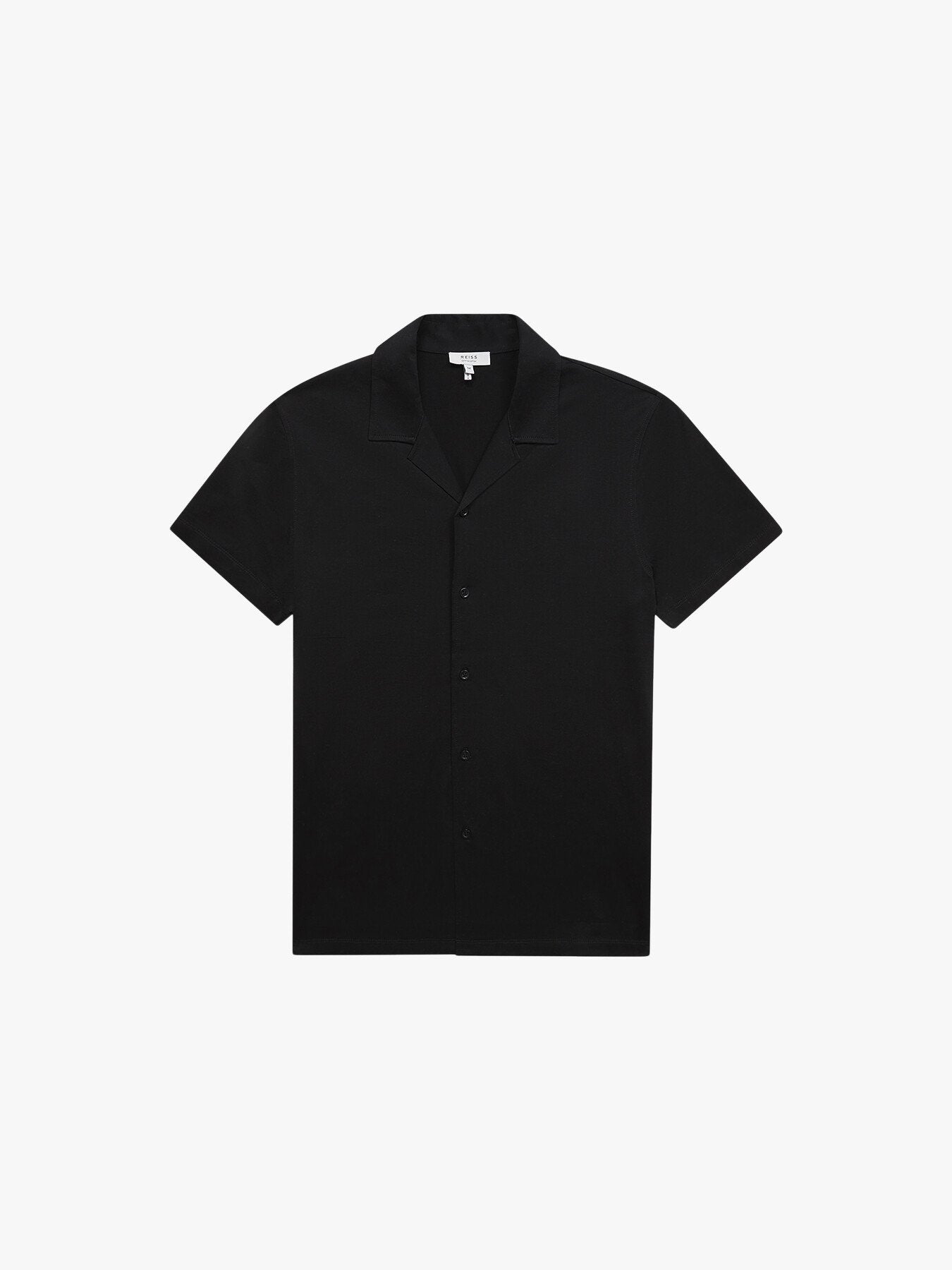 Caspa Mercerised Jersey Cuban Collar Shirt