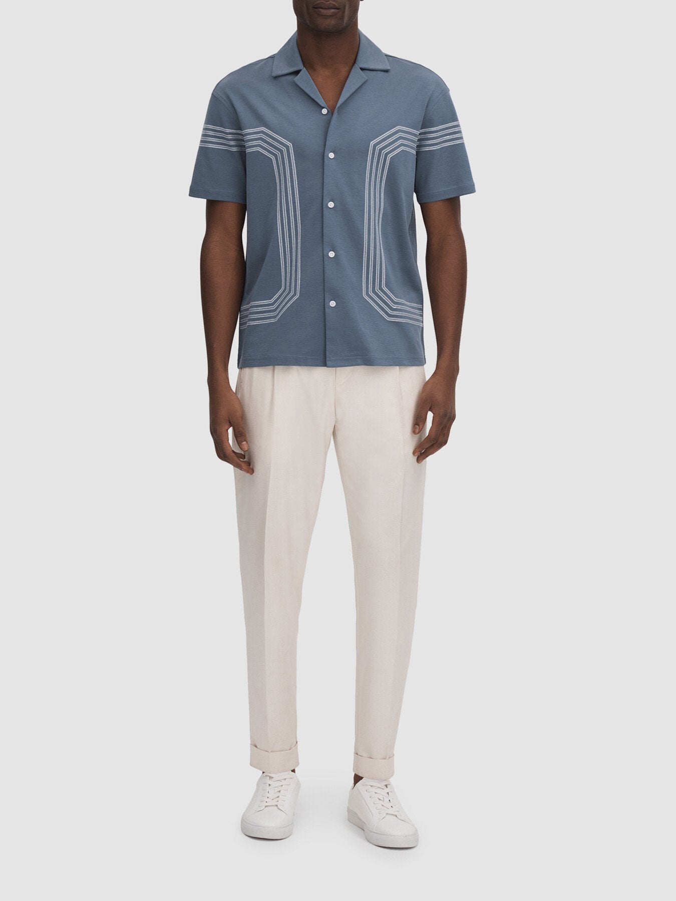 Arlington Mercerised Cotton Embroidered Cuban Coll