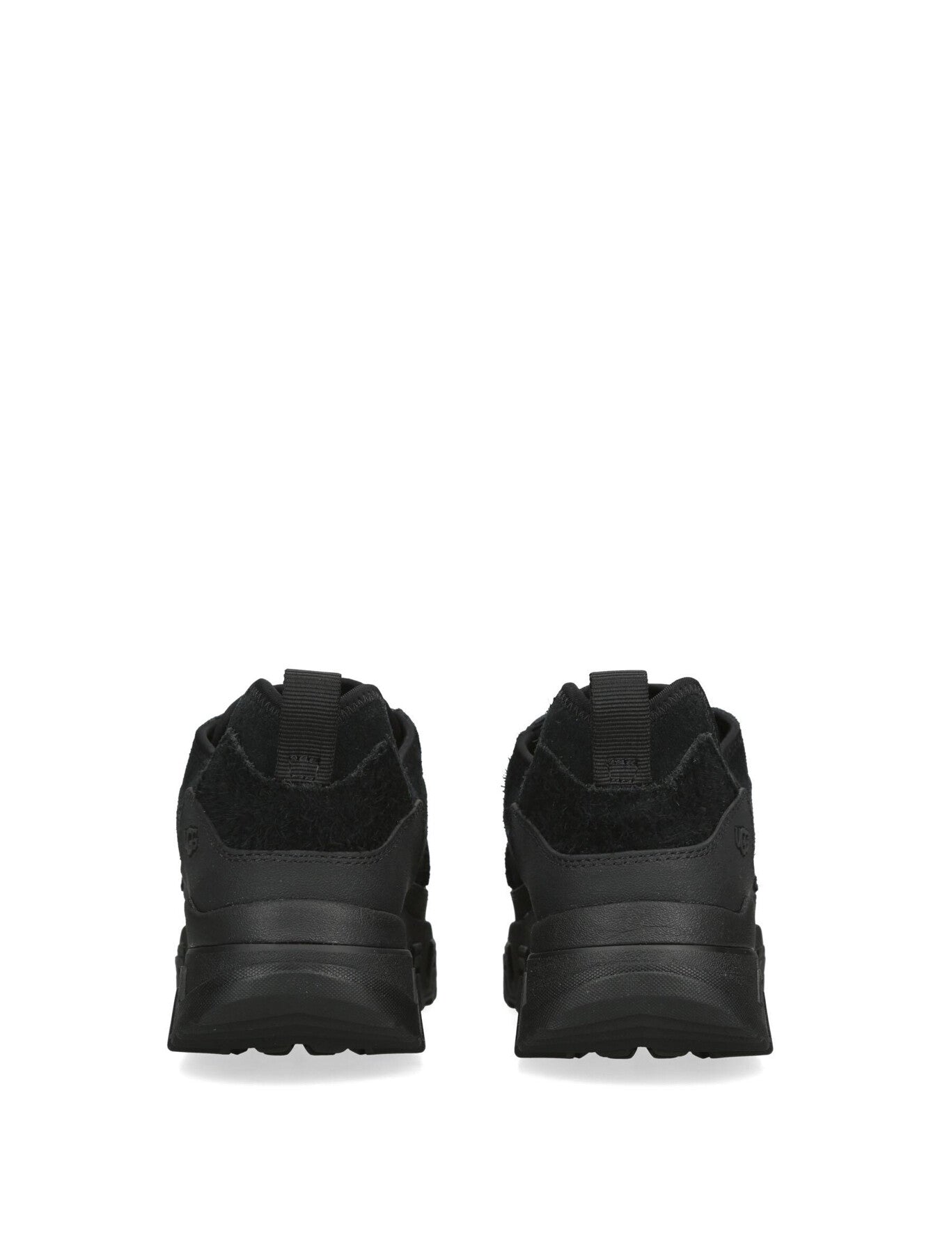 Mens Captrail Suede Low Top Trainers Black