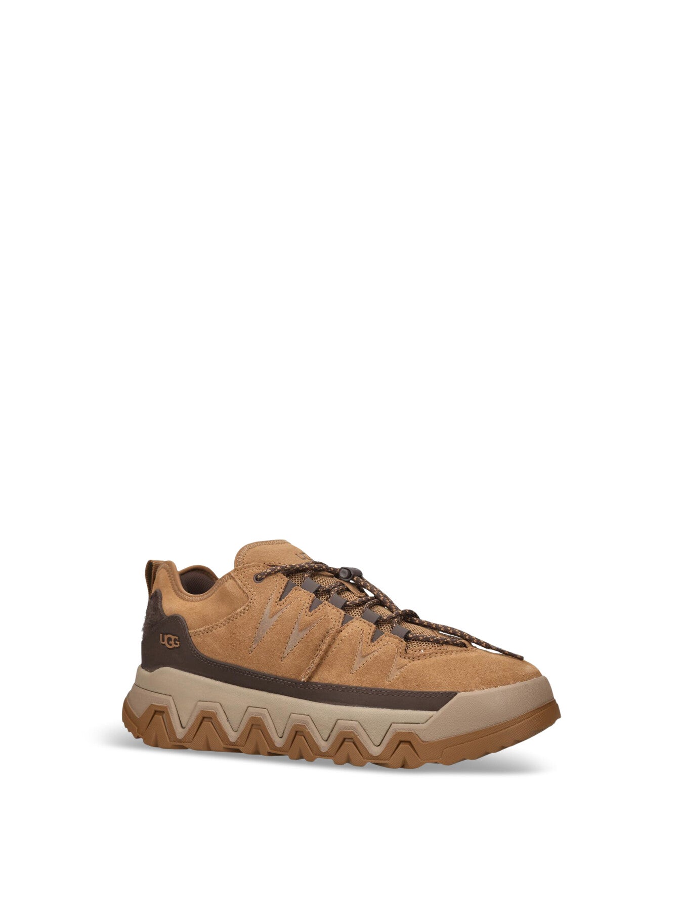 Mens Captrail Suede Low Top Trainers Tan