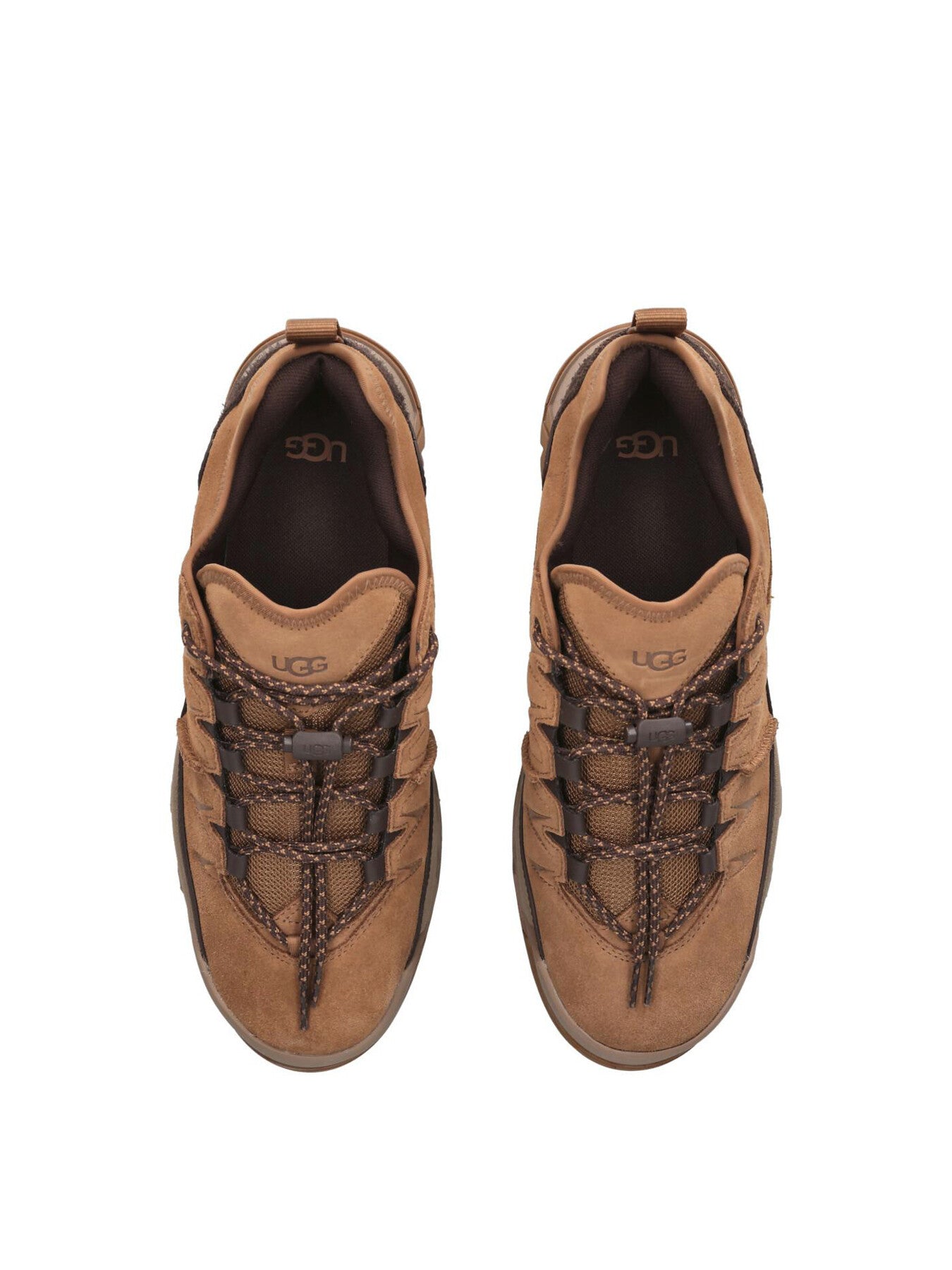 Mens Captrail Suede Low Top Trainers Tan