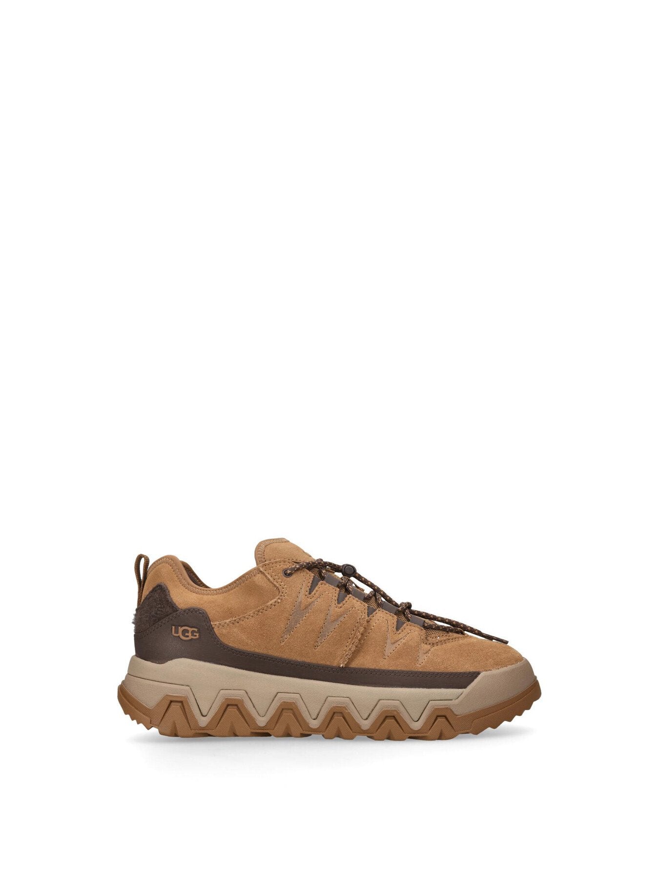 Mens Captrail Suede Low Top Trainers Tan