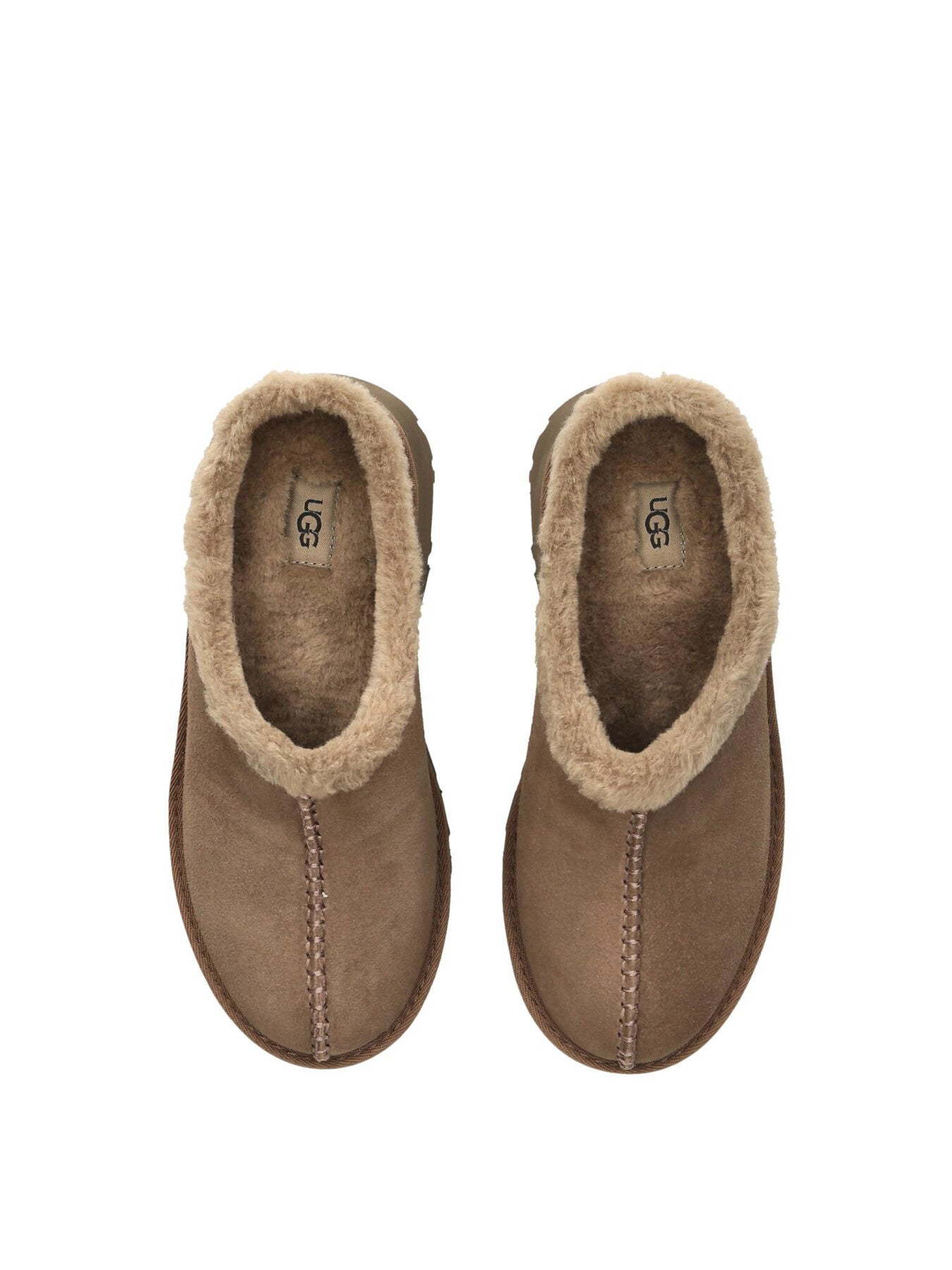 Womens New Heights Cozy Clog Suede Slip Ons