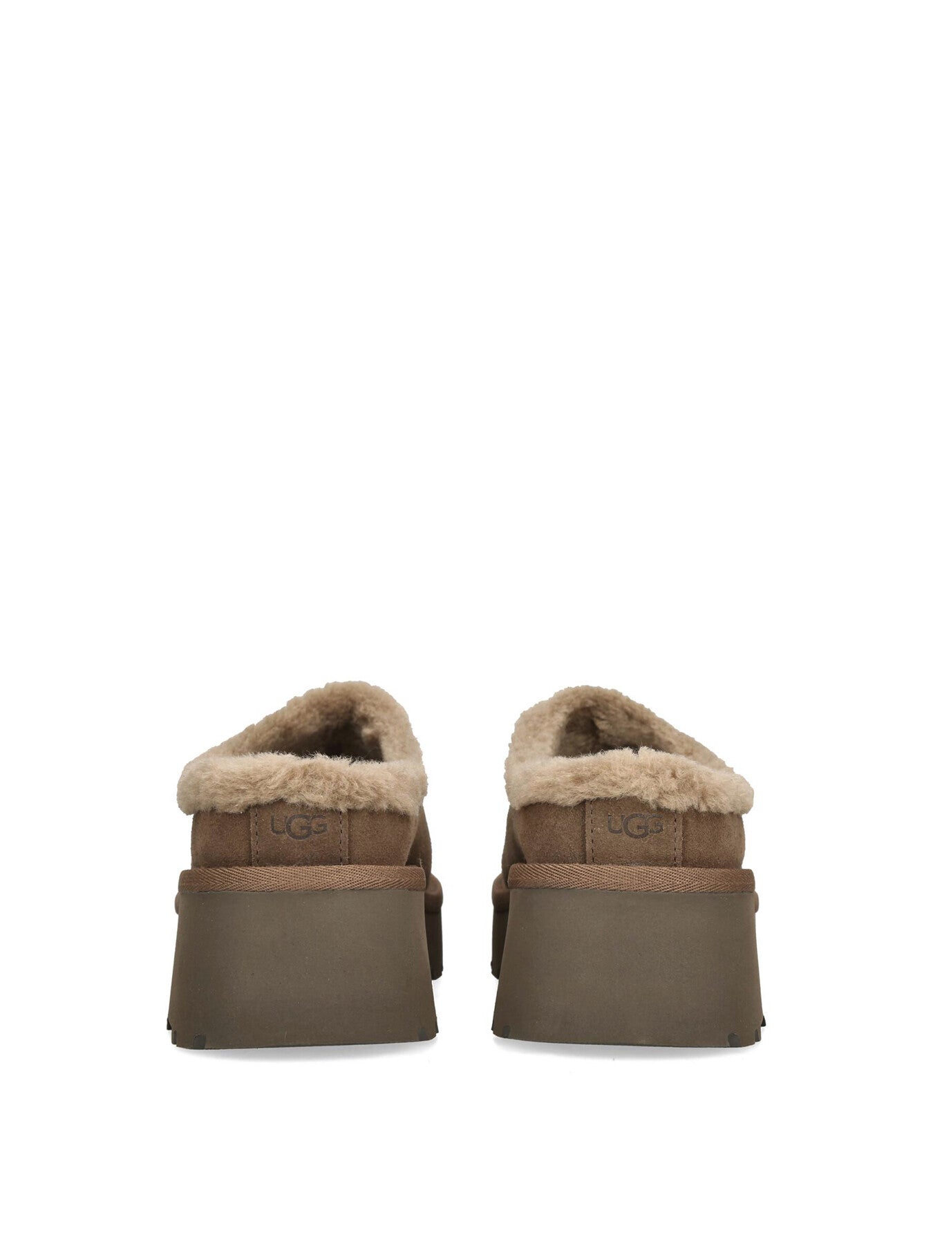 Womens New Heights Cozy Clog Suede Slip Ons