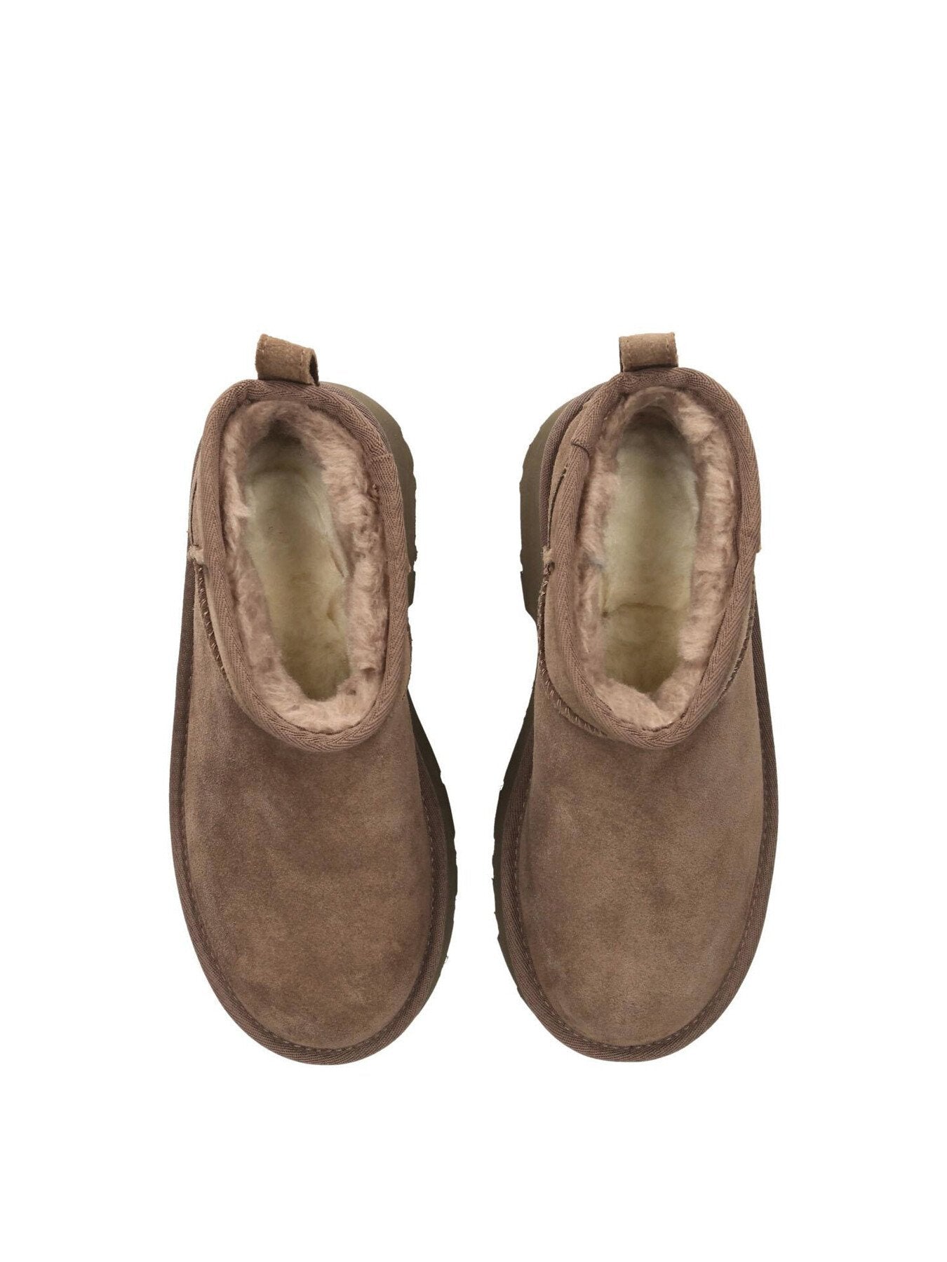 Womens Classic Ultra Mini New Heights Suede Ankle Boots