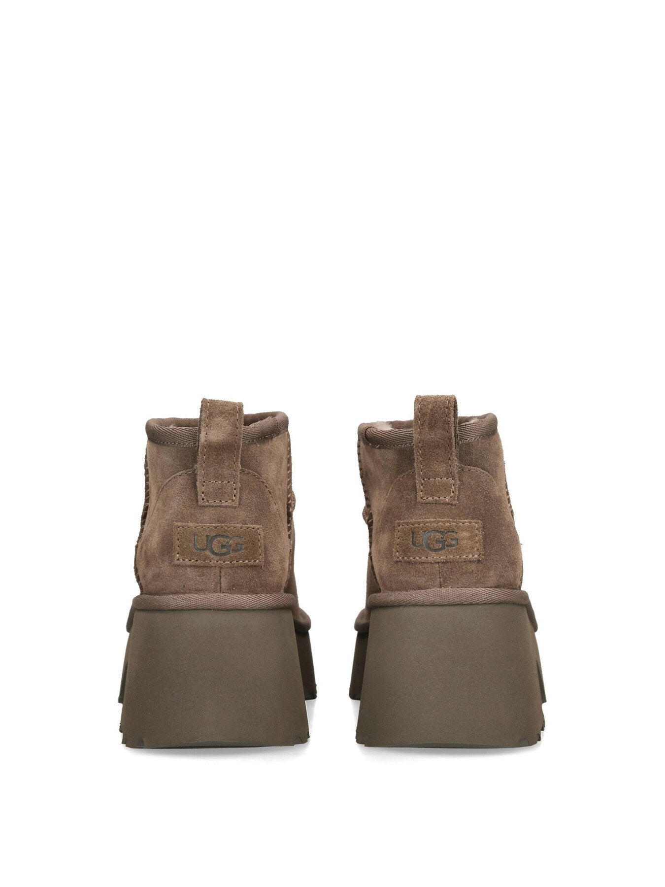 Womens Classic Ultra Mini New Heights Suede Ankle Boots