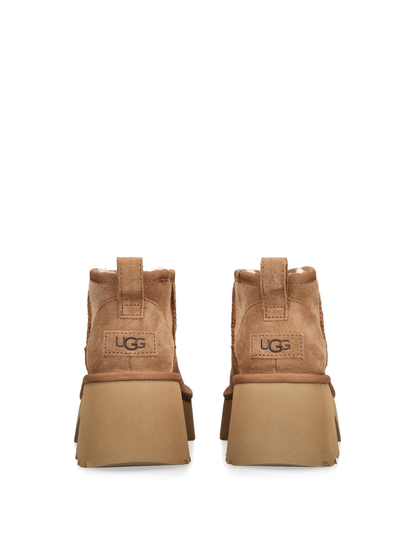 Womens Classic Ultra Mini New Heights Suede Ankle Boots