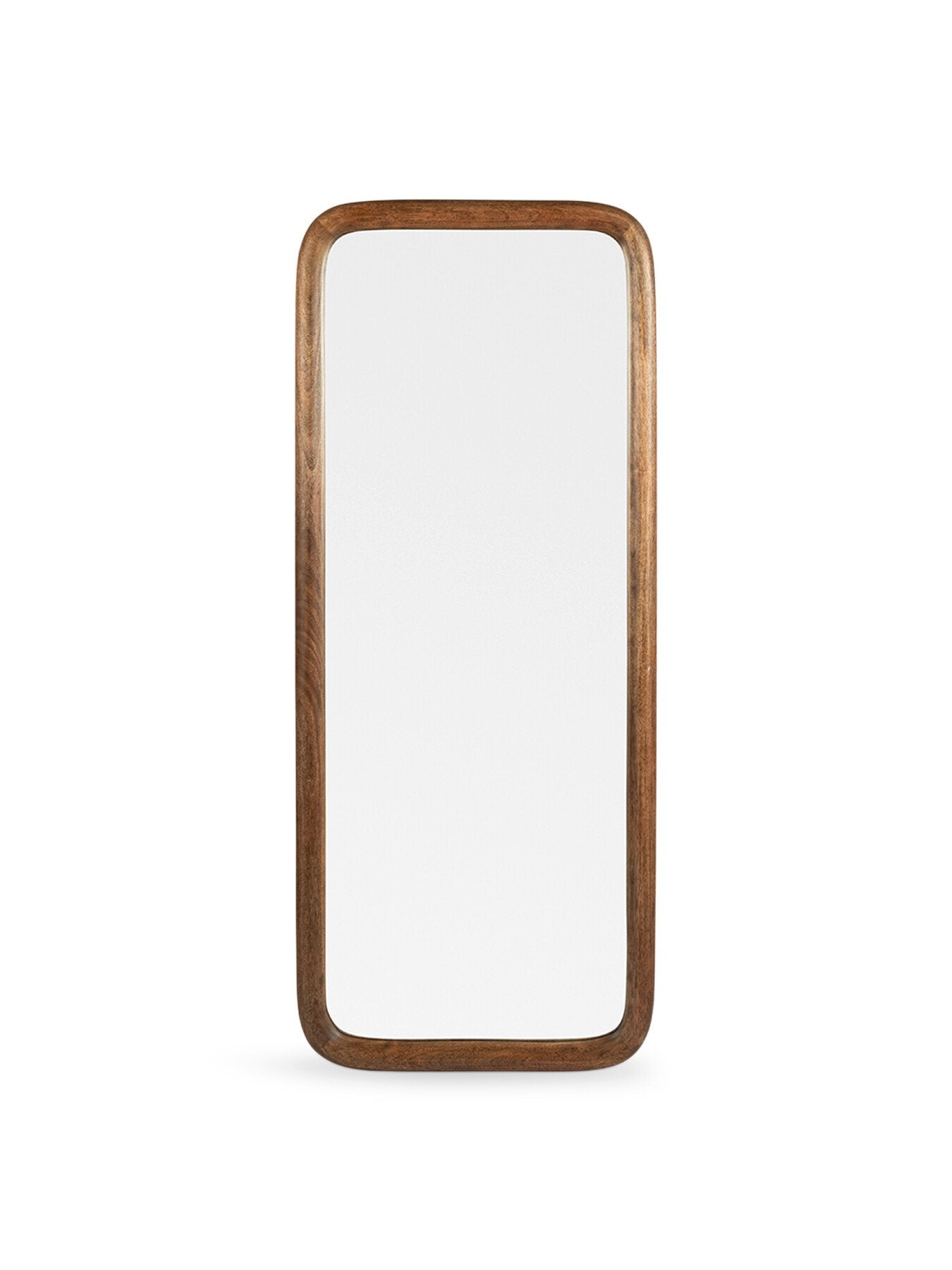 Genoa Rectangle Wooden Mirror 110x80cm Walnut Fini