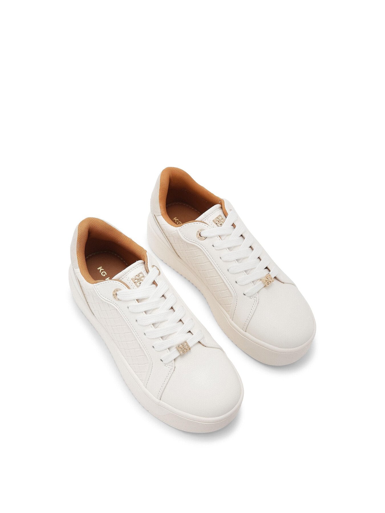 Lighter Weave Trainers White