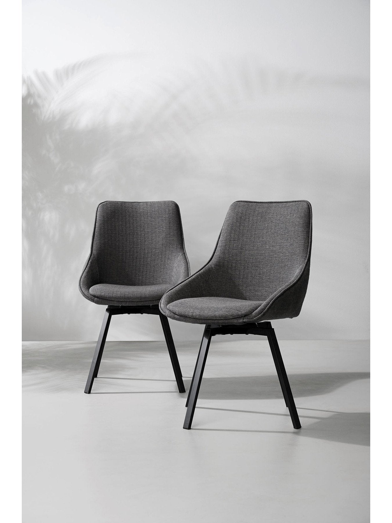 Fraser Upholstered Swivel Chair Pair
