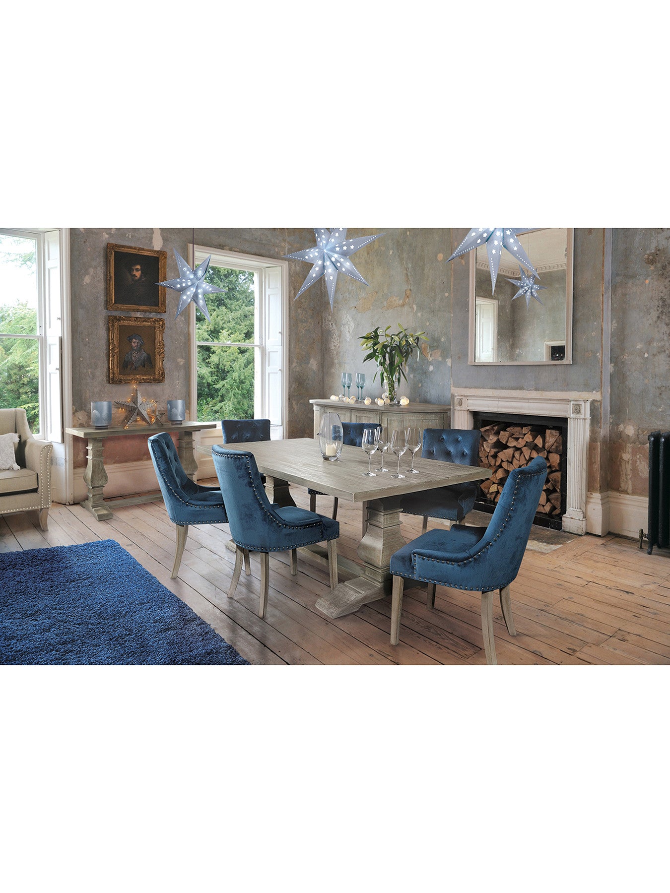 Vicky Upholstered Button Chair, Set of 2