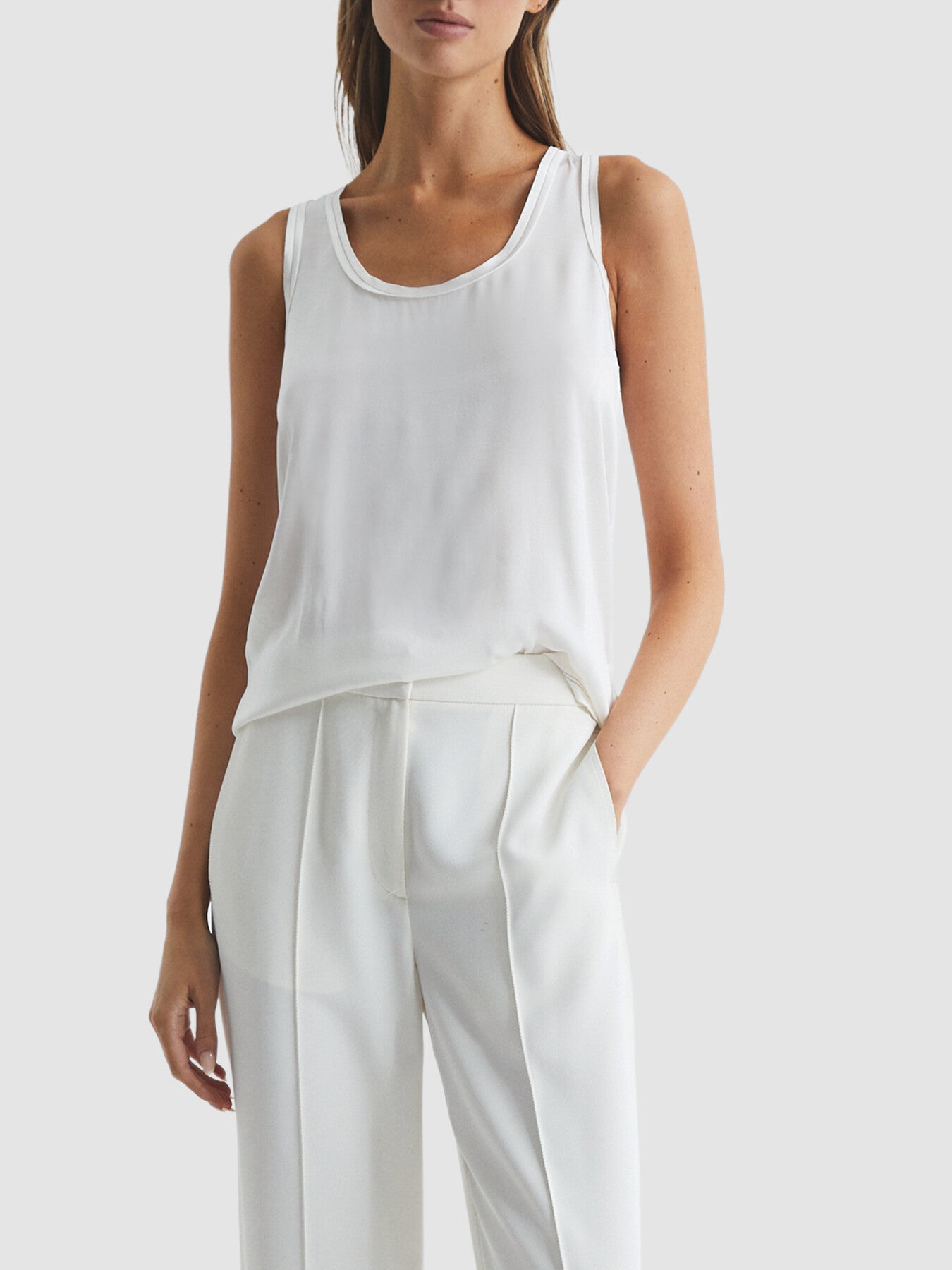 Riley Silk Front Vest