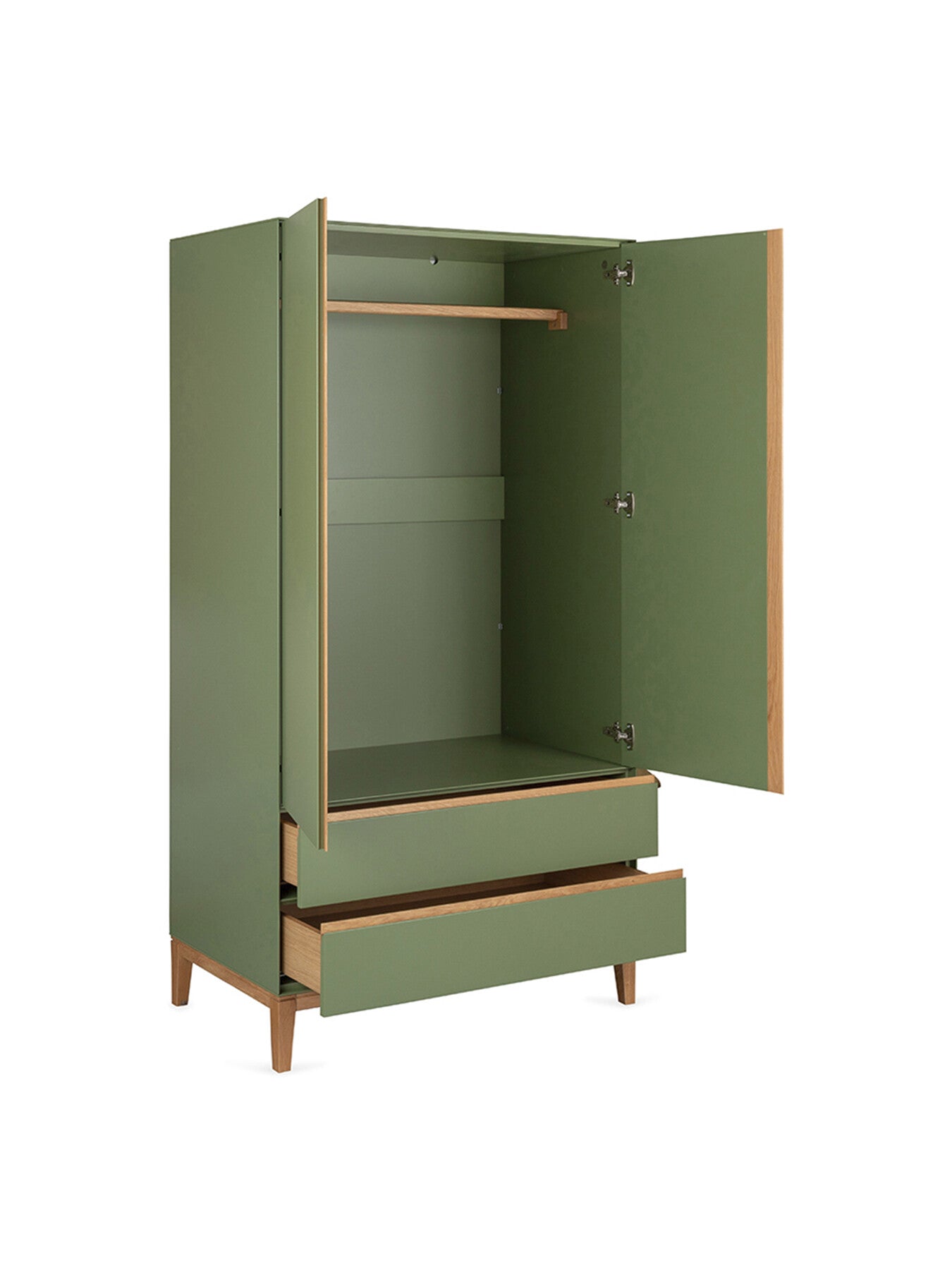 Lars 2 Door Wardrobe Olive and Oak