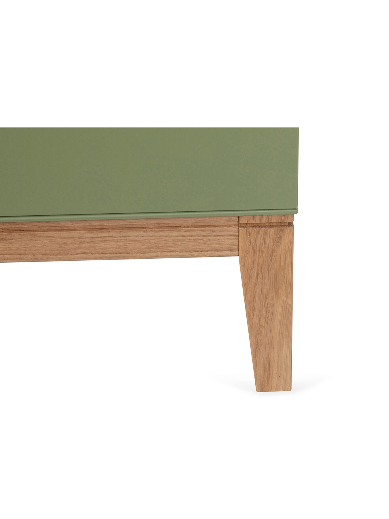 Lars Bedside Table Olive and Oak