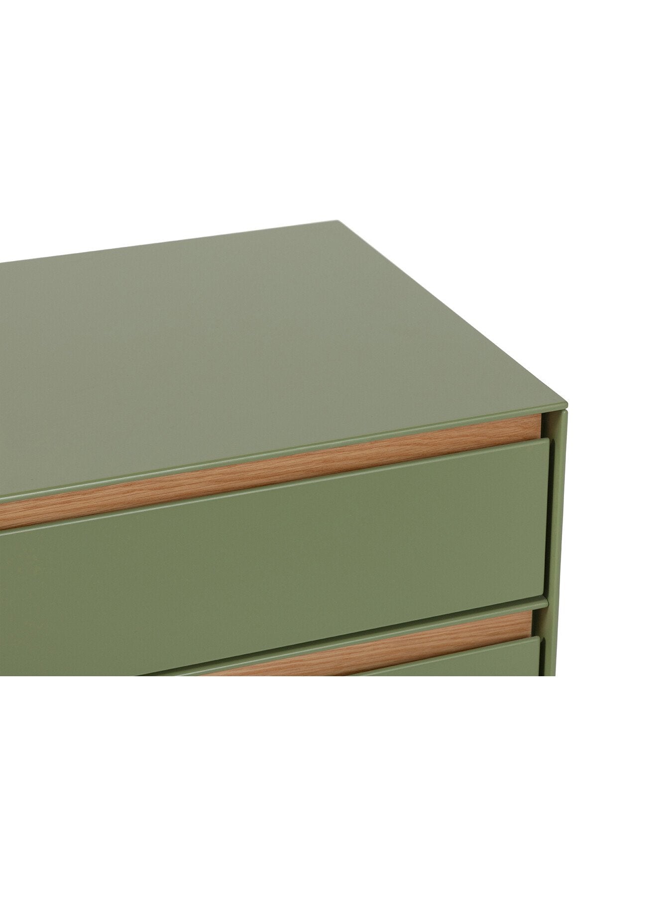 Lars Bedside Table Olive and Oak