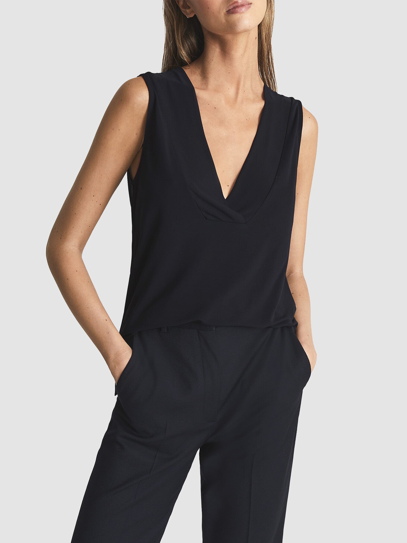 Taylor V-Neck Shell Blouse