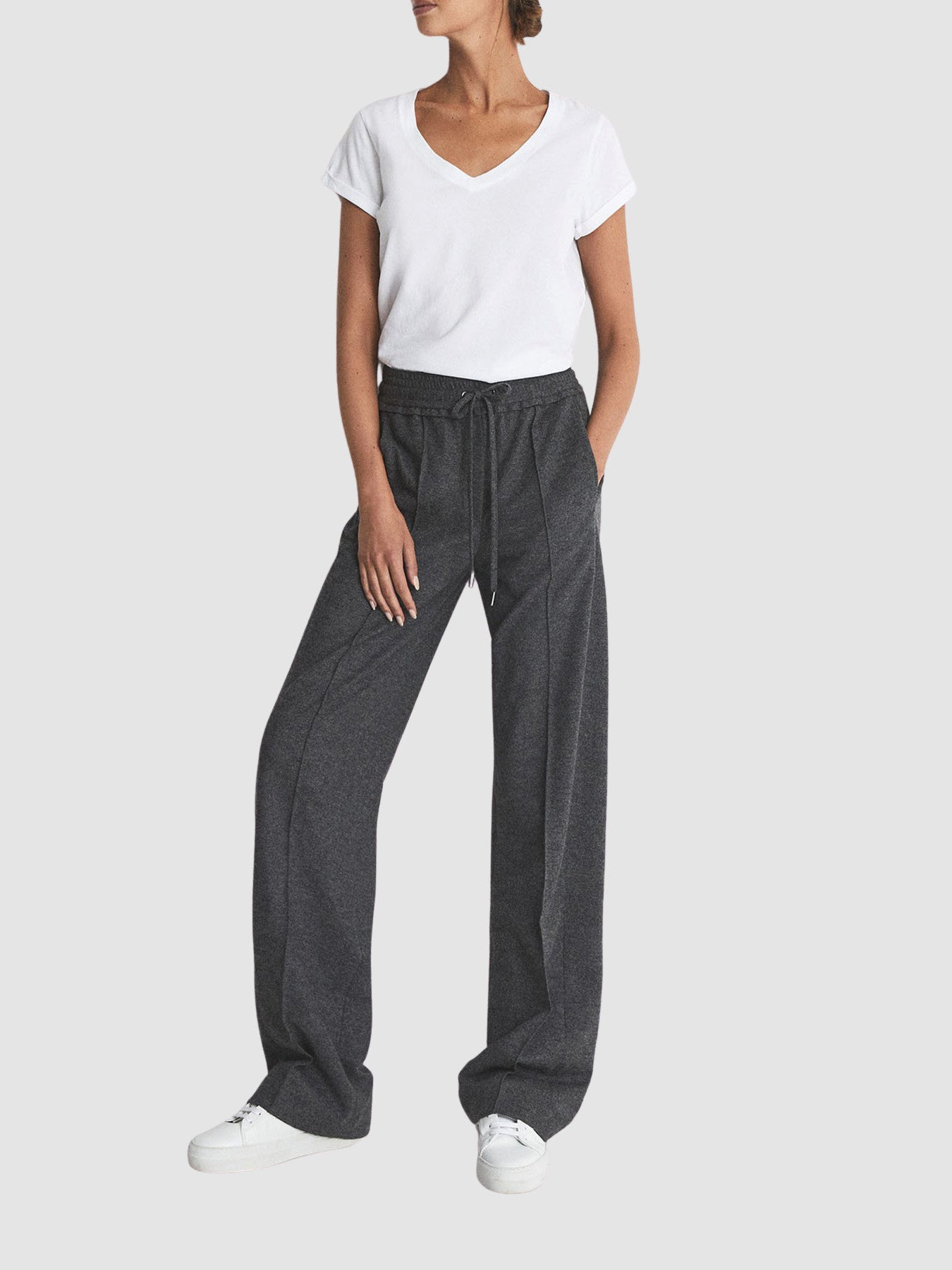 Luana Cotton-Jersey V-Neck T-Shirt