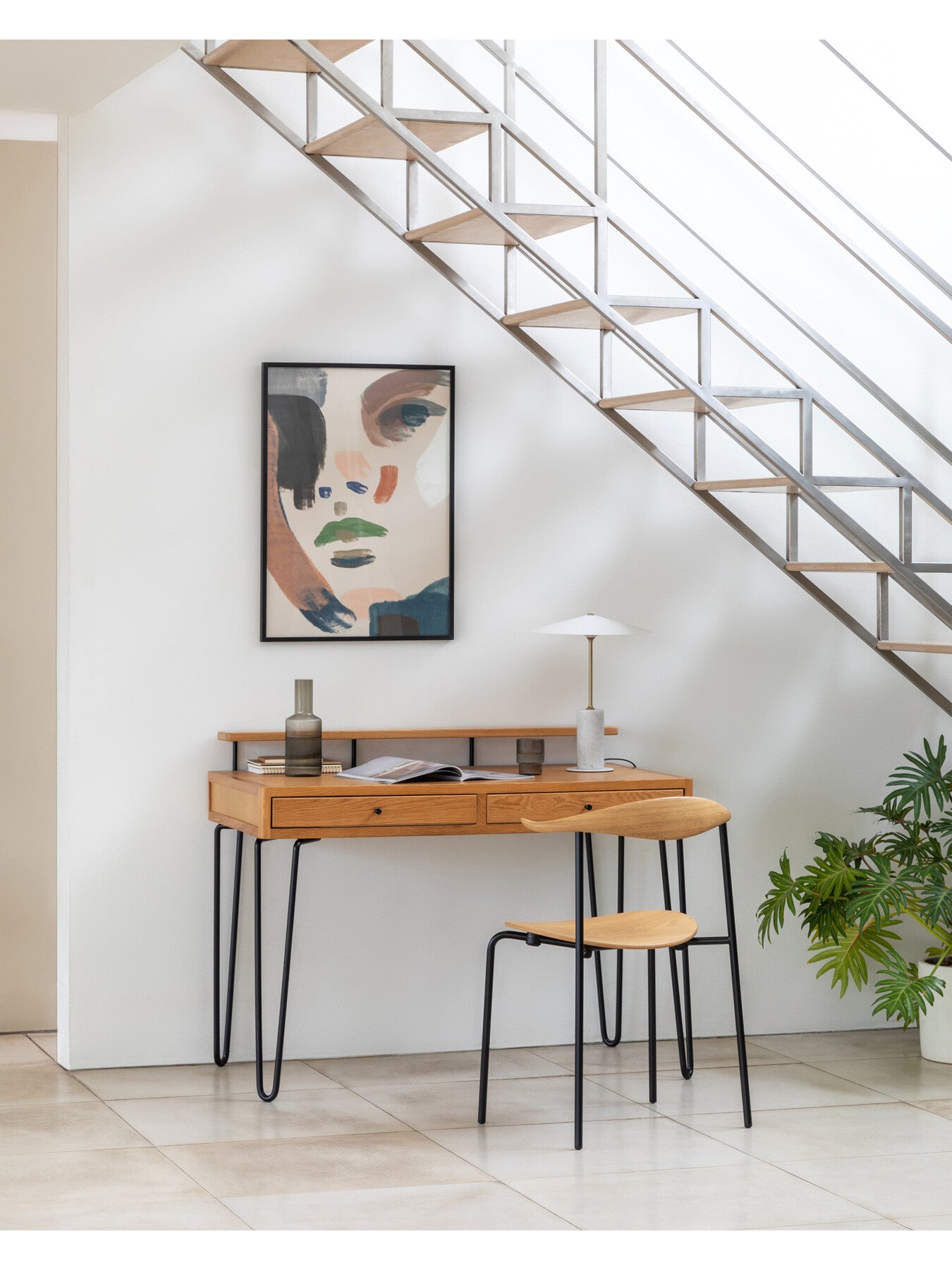 Brunel Edition Desk Oak