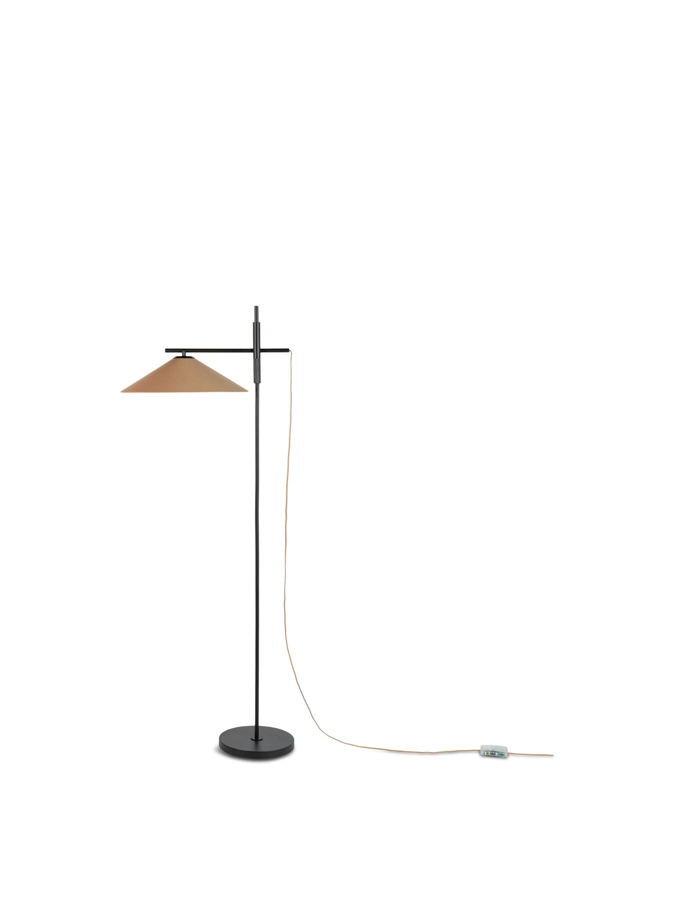Armstrong Adjustable Floor Lamp Black/Natural