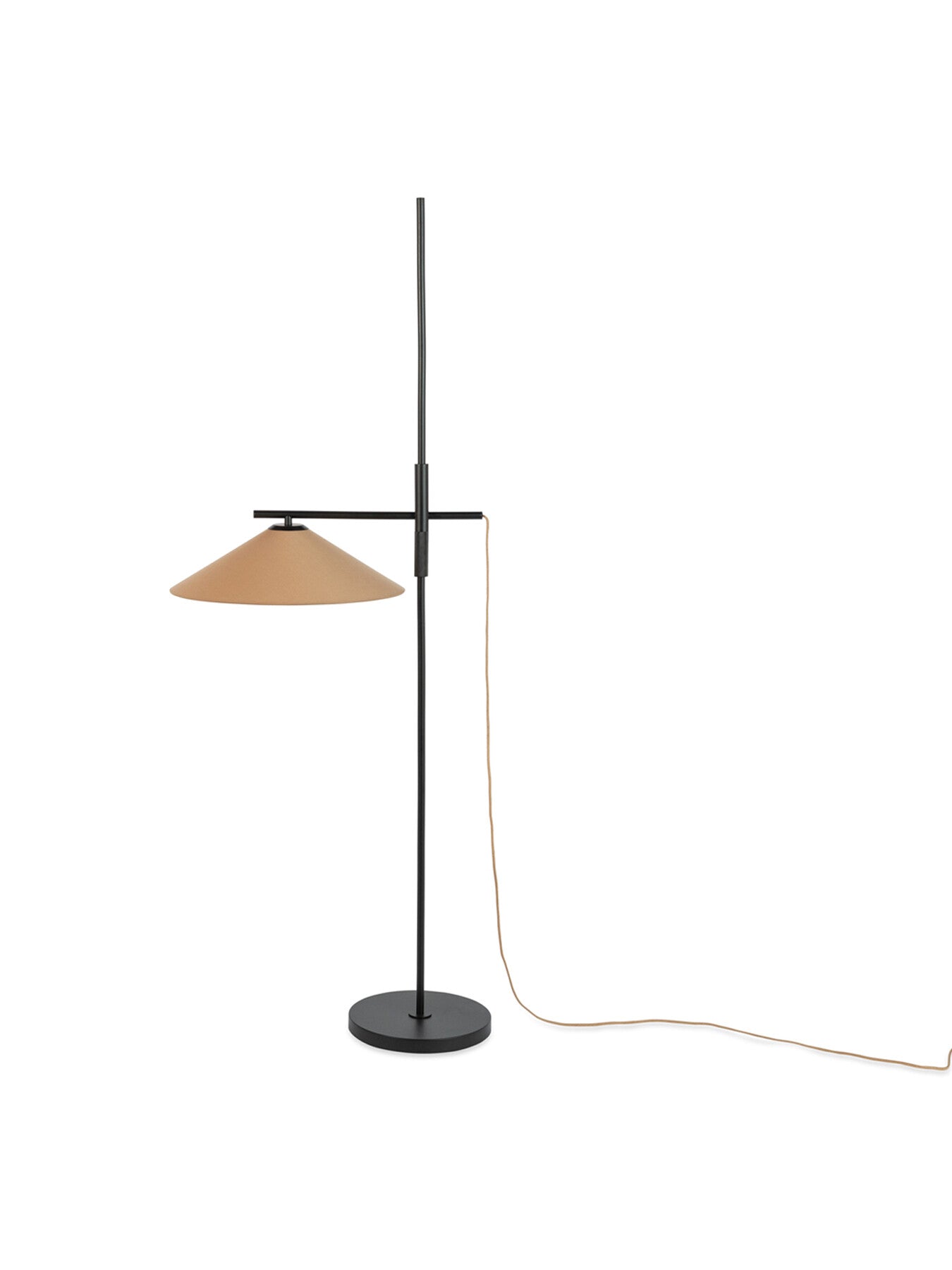 Armstrong Adjustable Floor Lamp Black/Natural