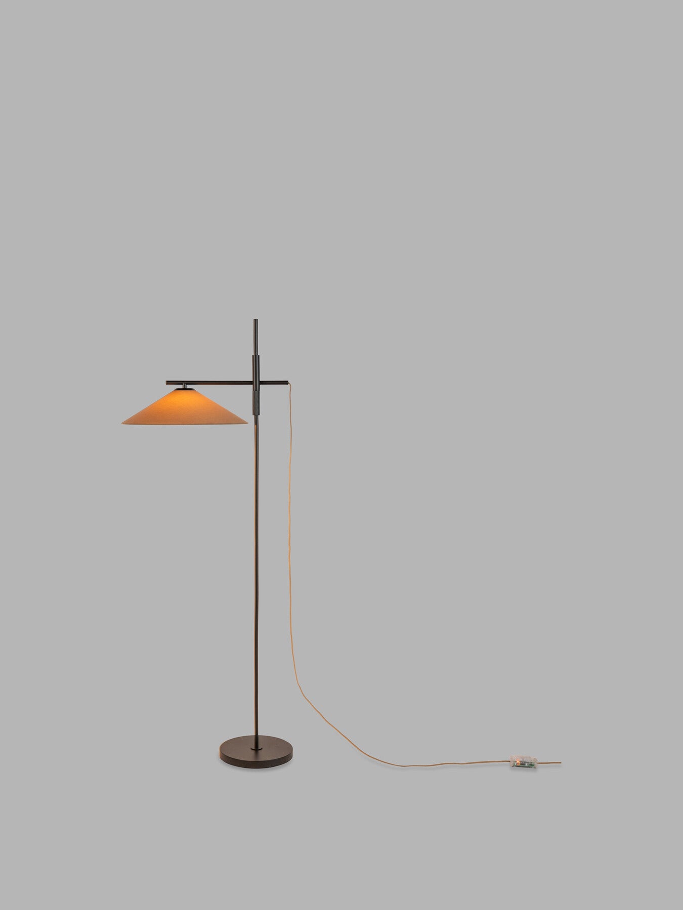 Armstrong Adjustable Floor Lamp Black/Natural
