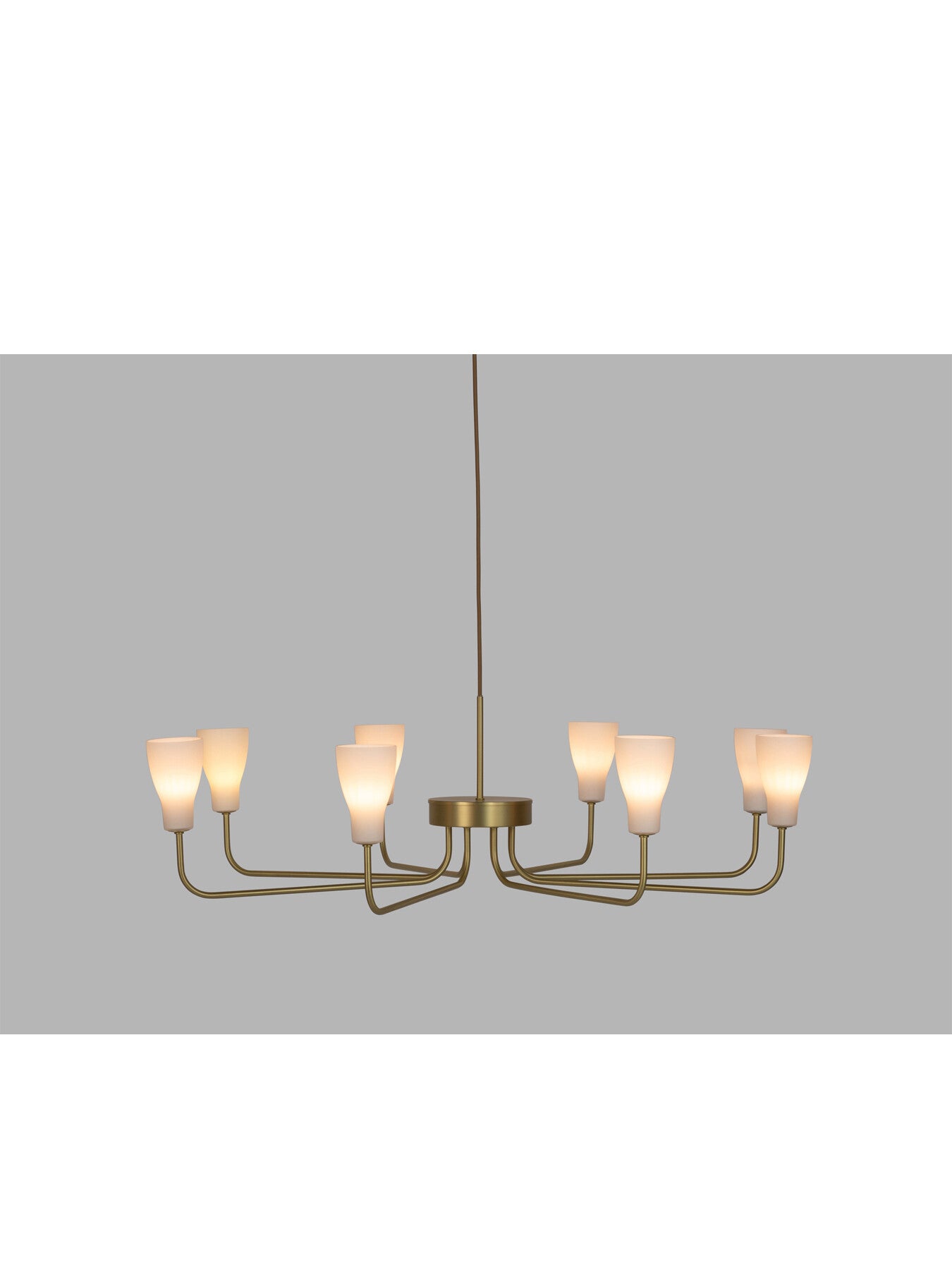 Ophelia 8 Arm Chandelier Brushed Brass