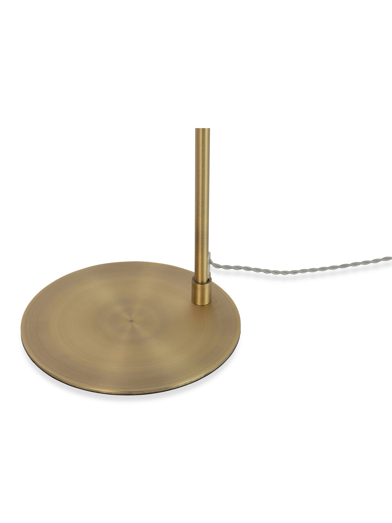 Monroe Porcelain Floor Lamp White/Brushed Gold