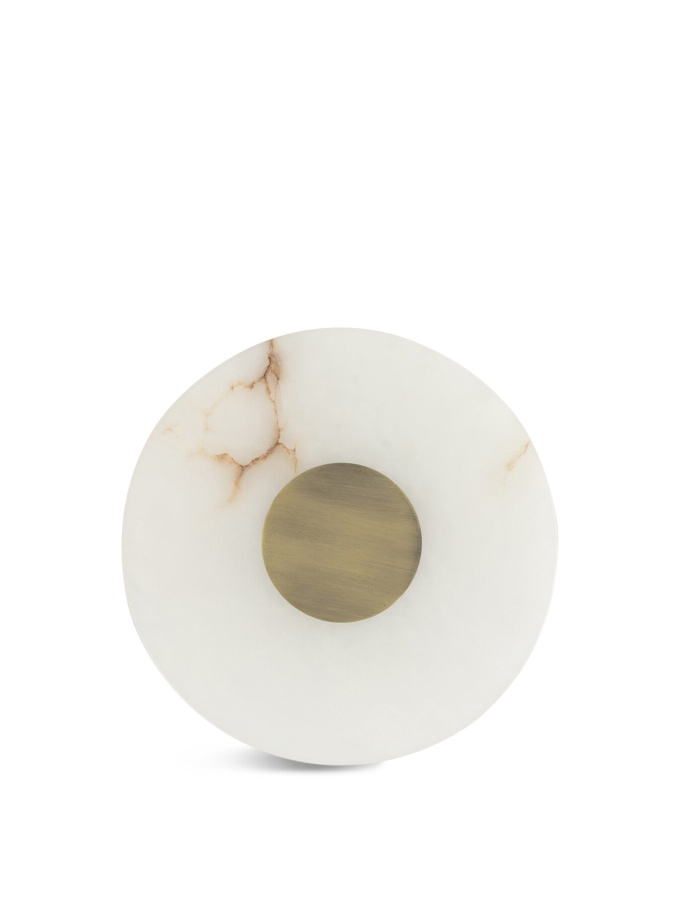 Ebro Alabaster LED Wall Light Round IP44