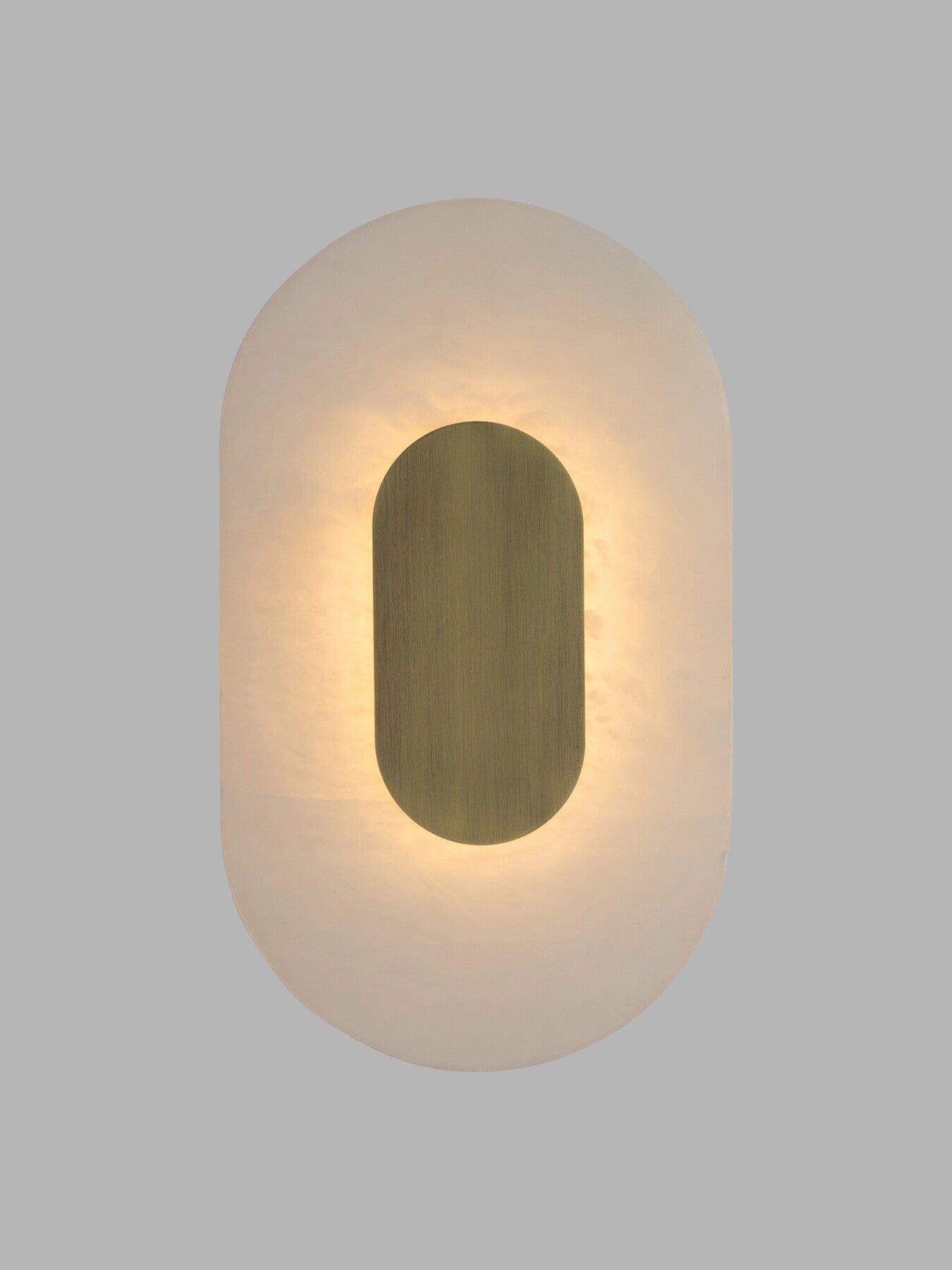 Ebro Alabaster LED Wall Light Oval IP44