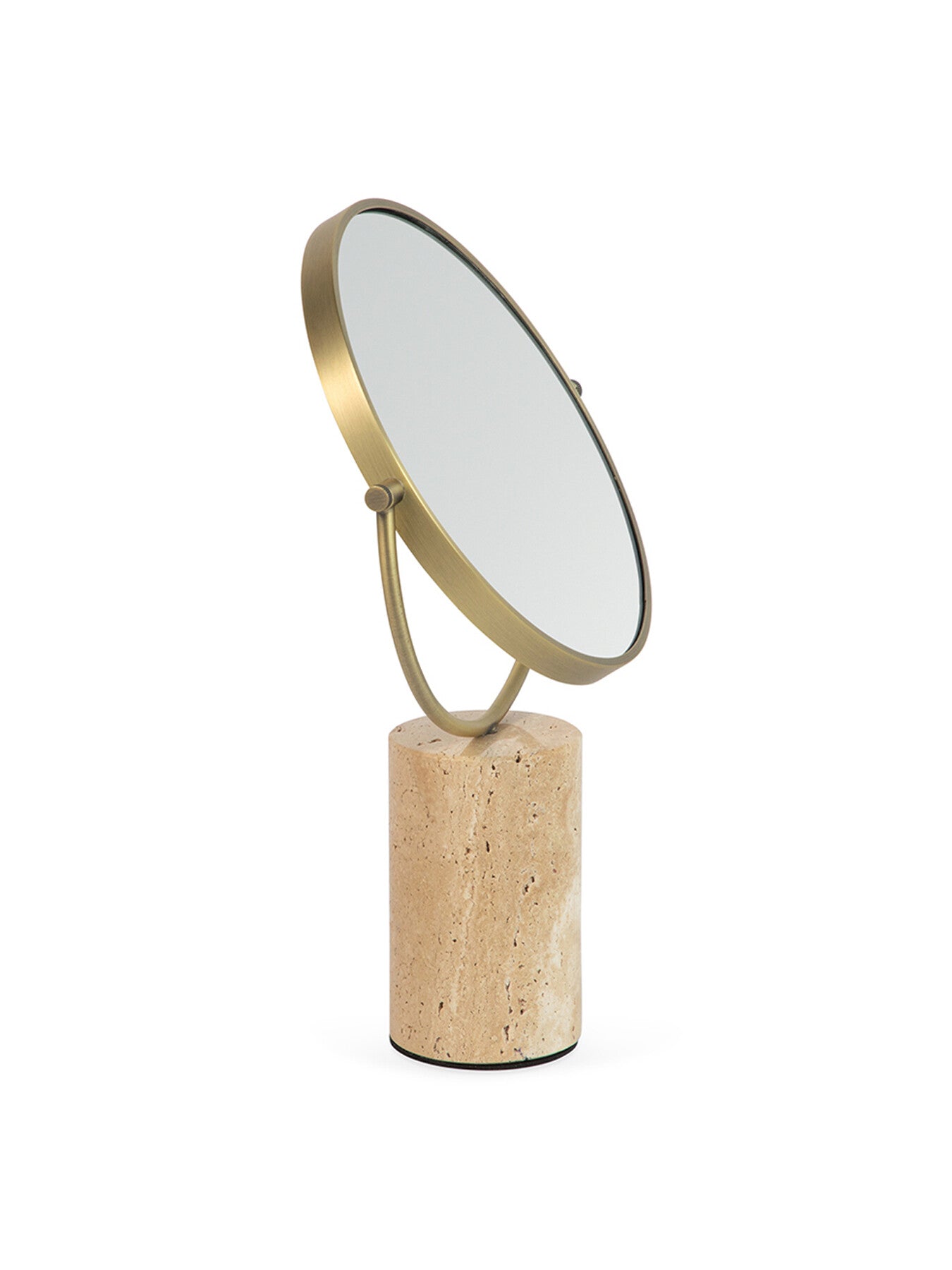 Column Vanity Mirror Travertine