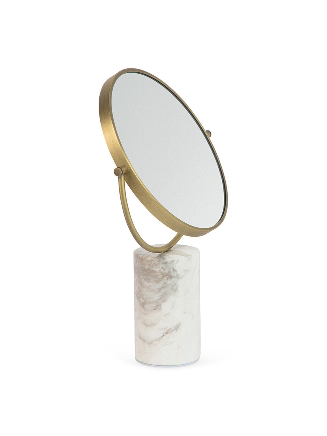 Column Vanity Mirror Travertine