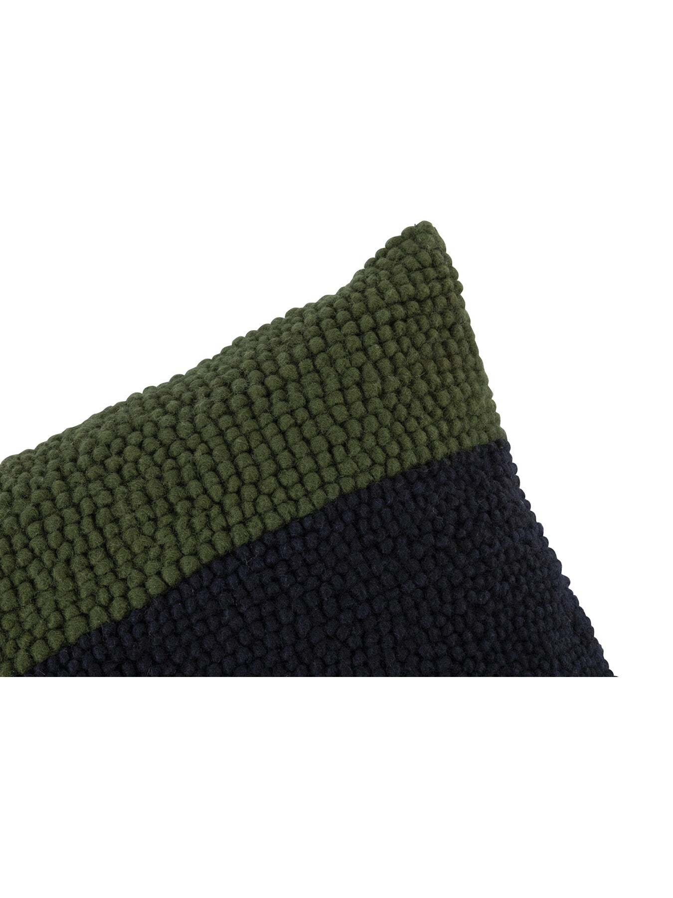 Loop cushion & Green 45x45
