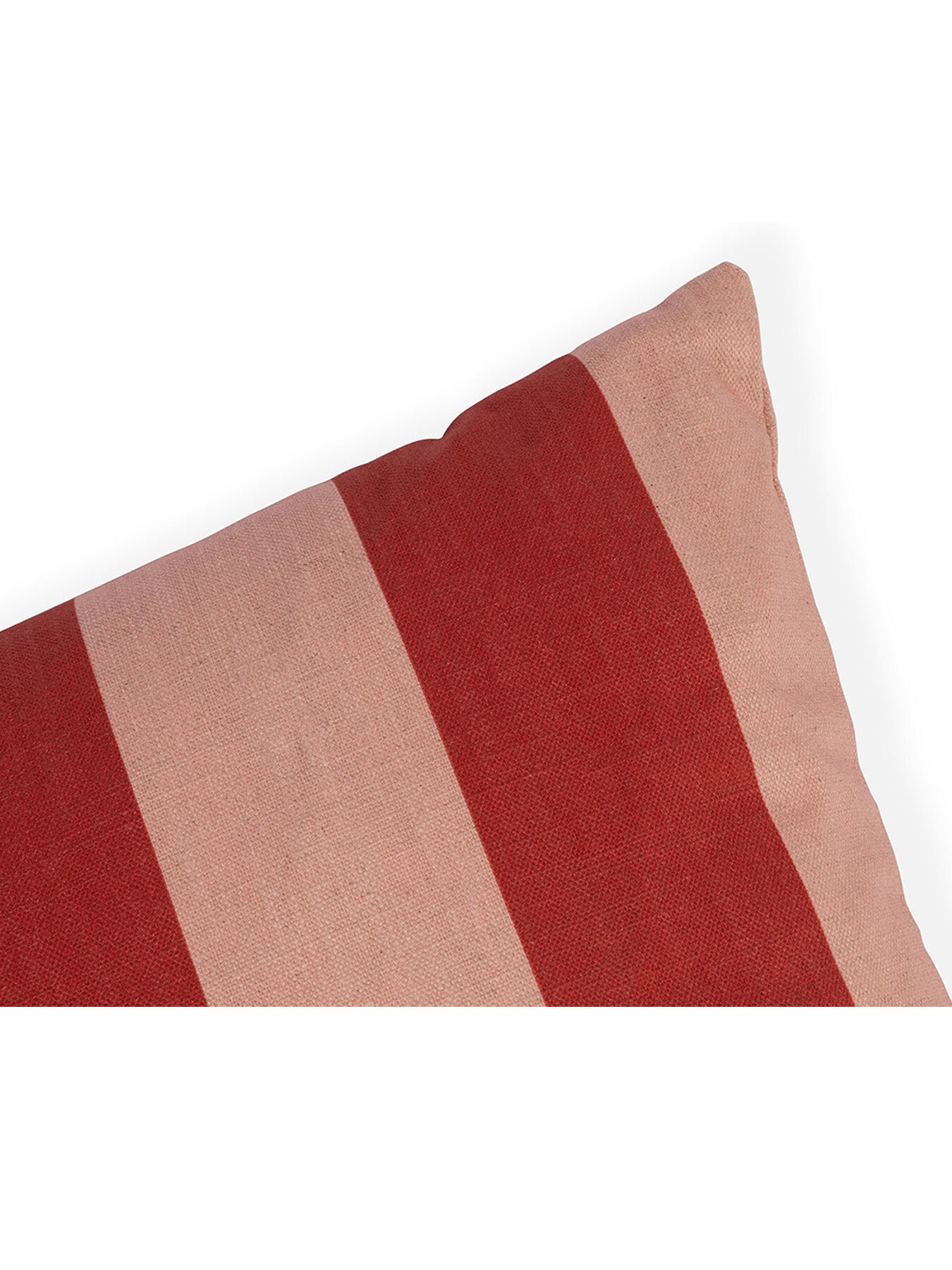 Cabana Stripe Red and Pink Cushion 43 x 43cm