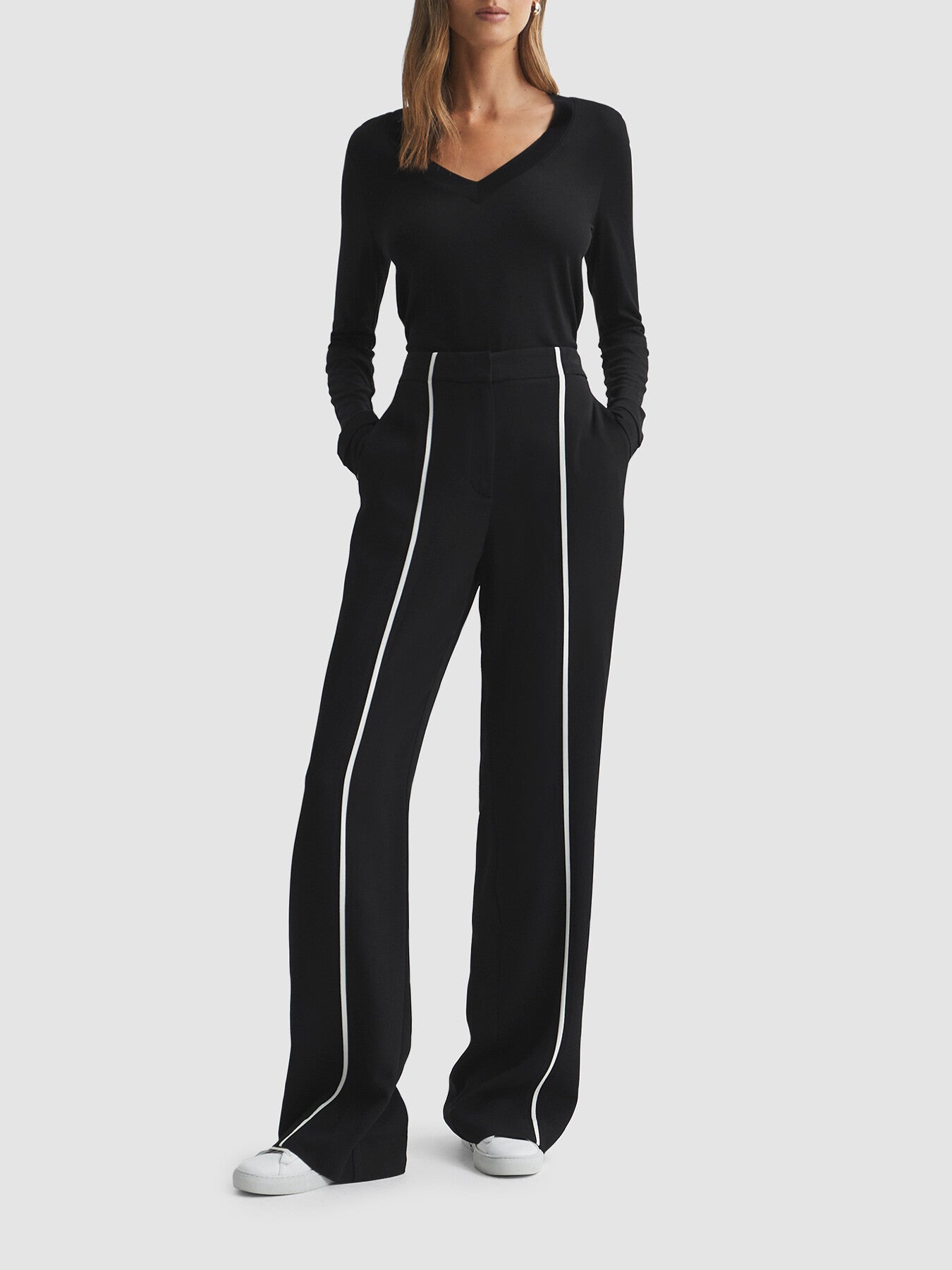 Brady Jersey V-Neck Top