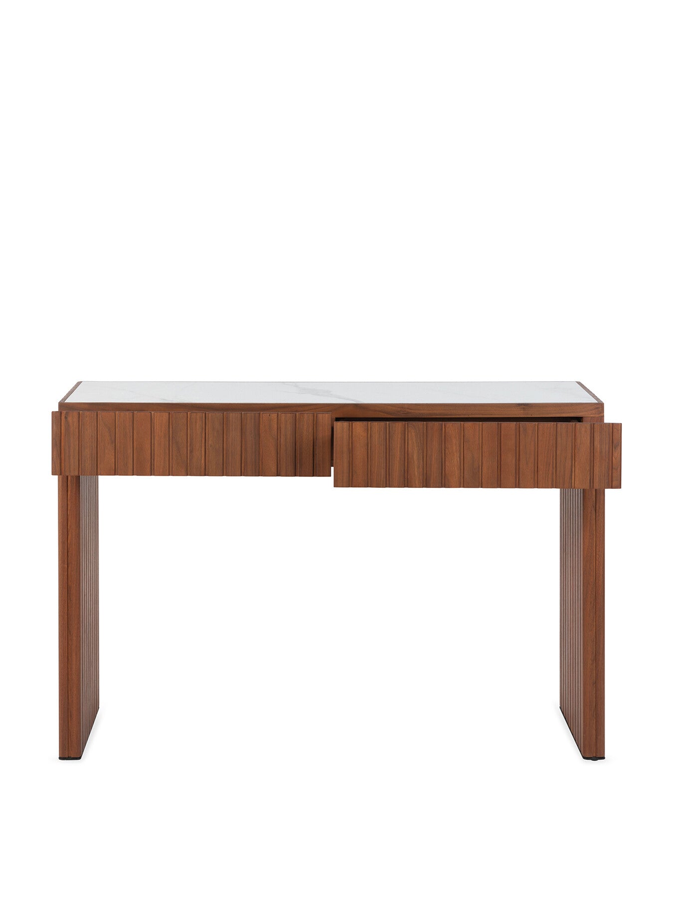 Riga Walnut Console with Ceramic